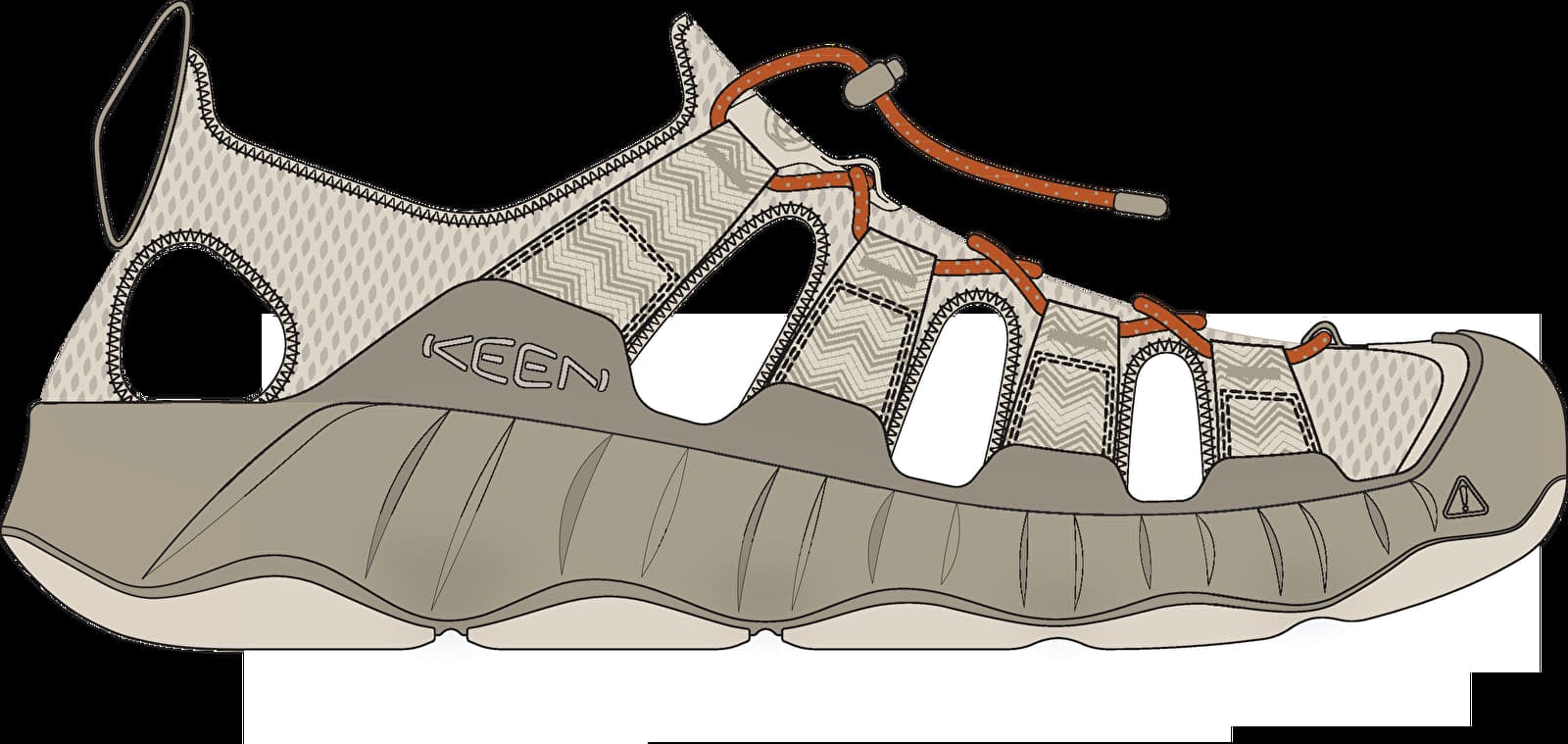 Sieviešu kedas un apavi KEEN Hyperport H2 Birch/ Plaza Taupe