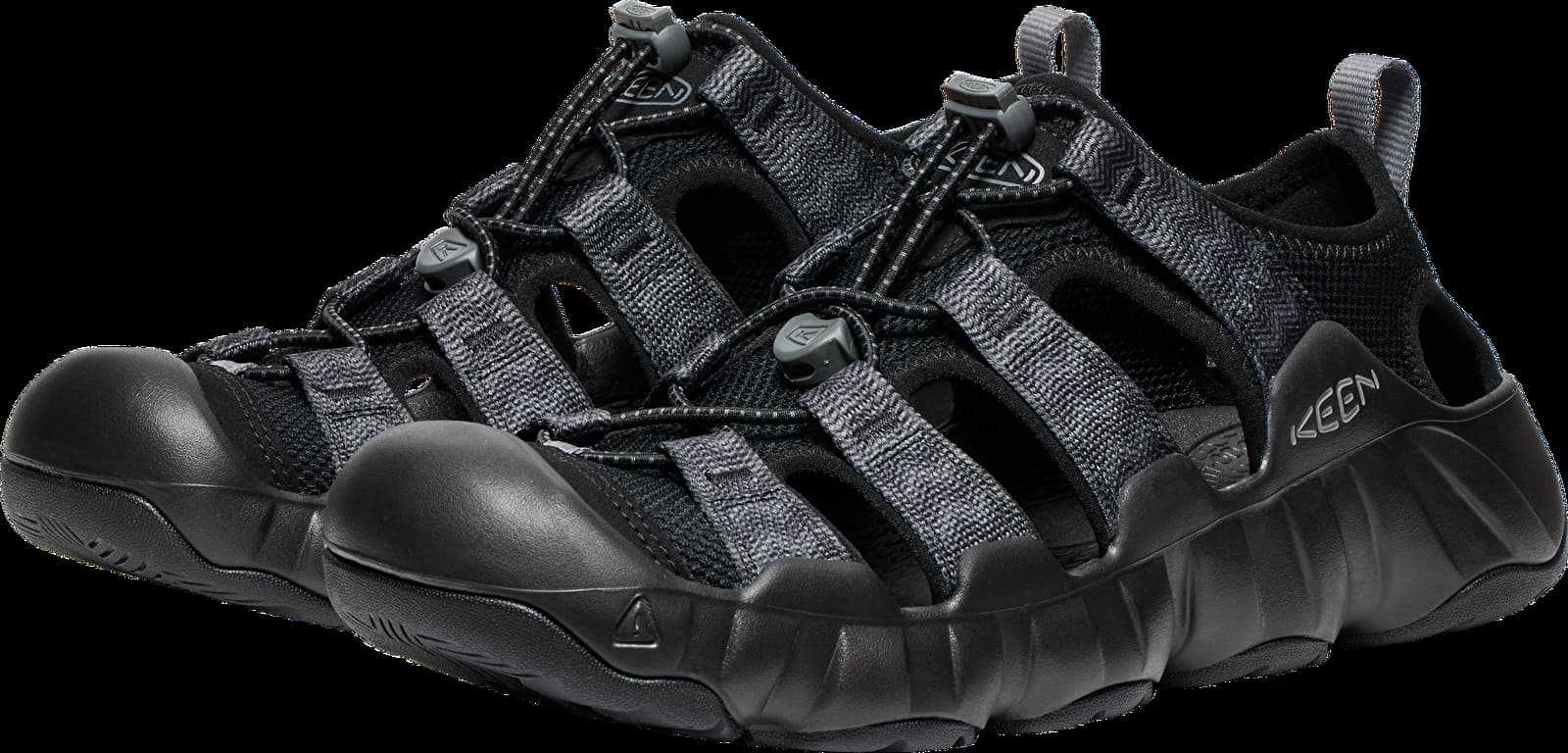Vīriešu čības un apavi KEEN Hyperport H2 Black/ Steel Grey