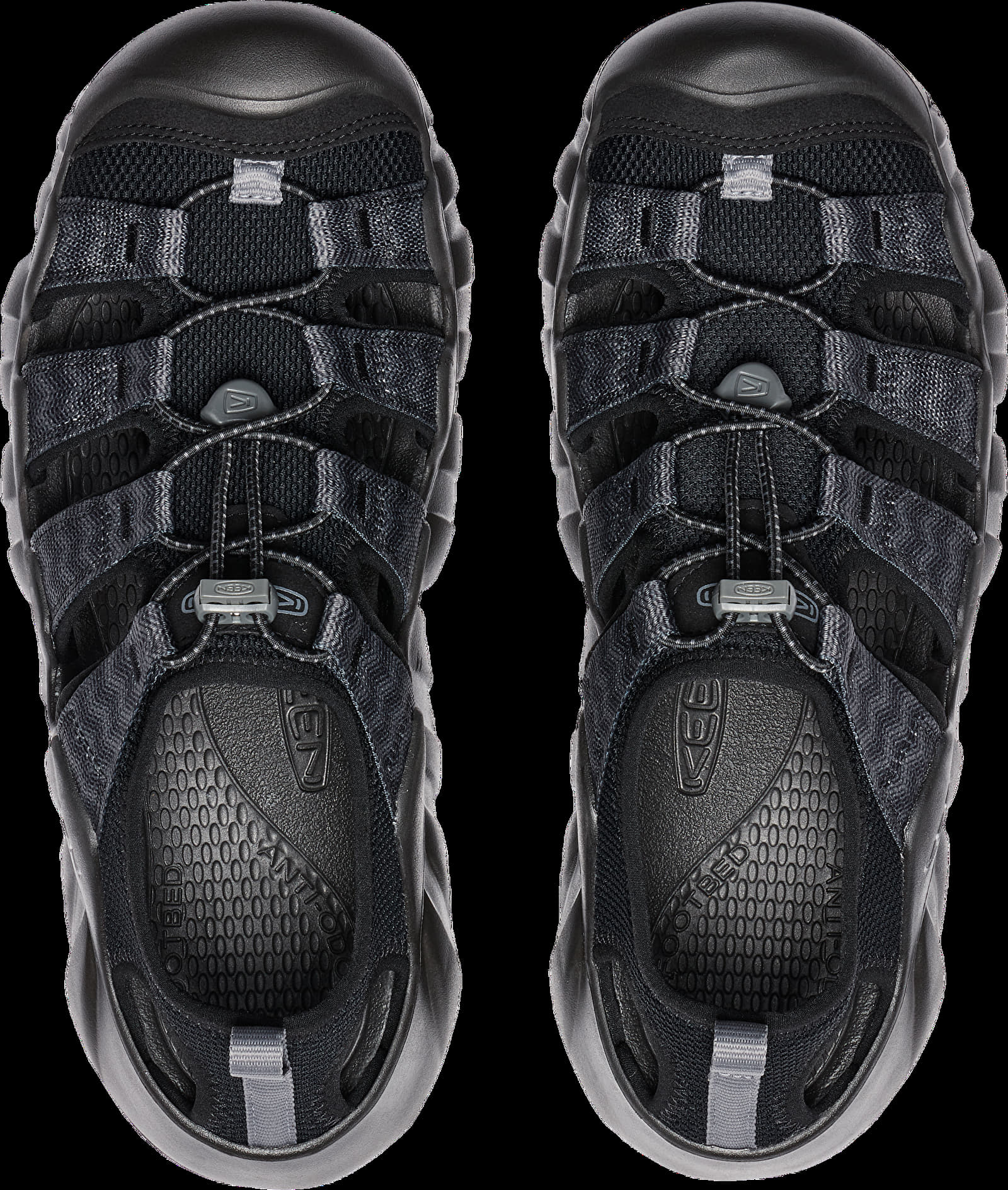 Vīriešu čības un apavi KEEN Hyperport H2 Black/ Steel Grey