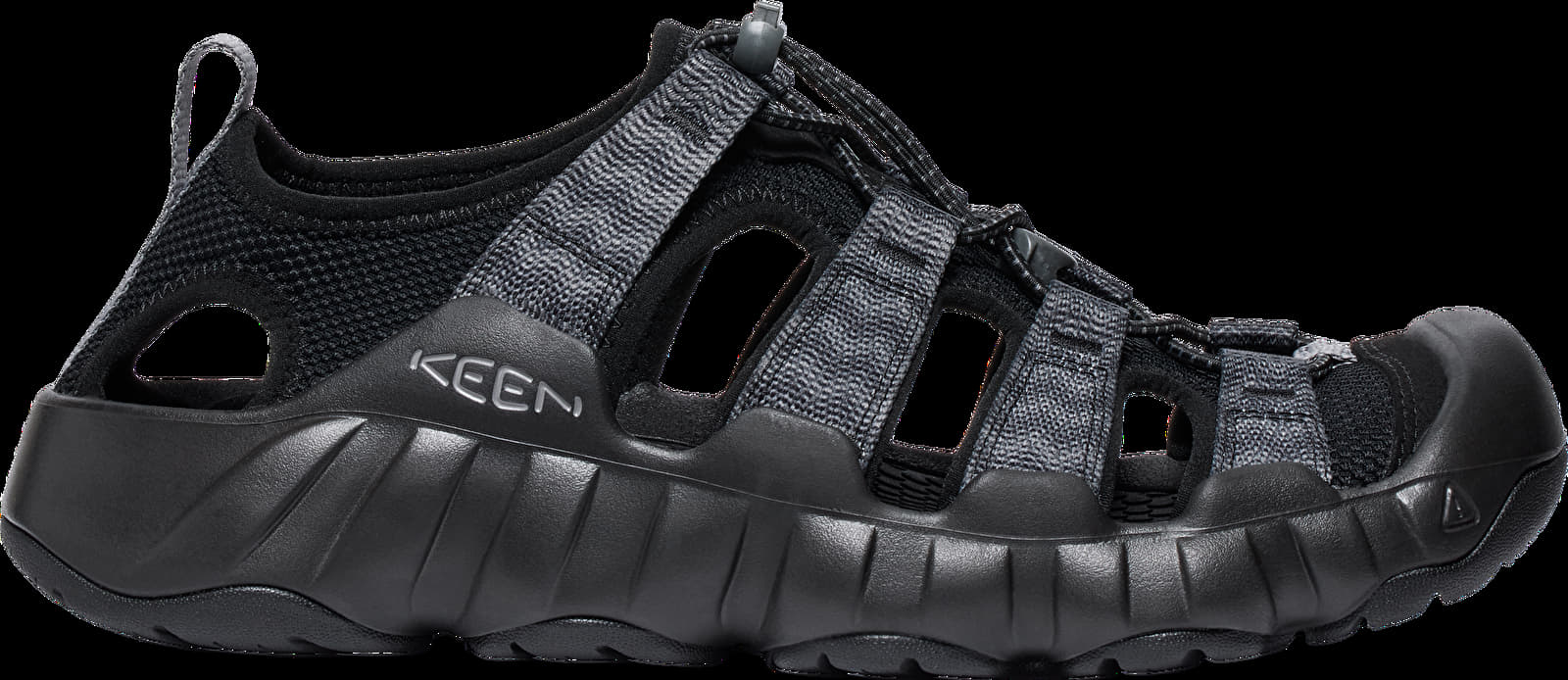 Vīriešu čības un apavi KEEN Hyperport H2 Black/ Steel Grey
