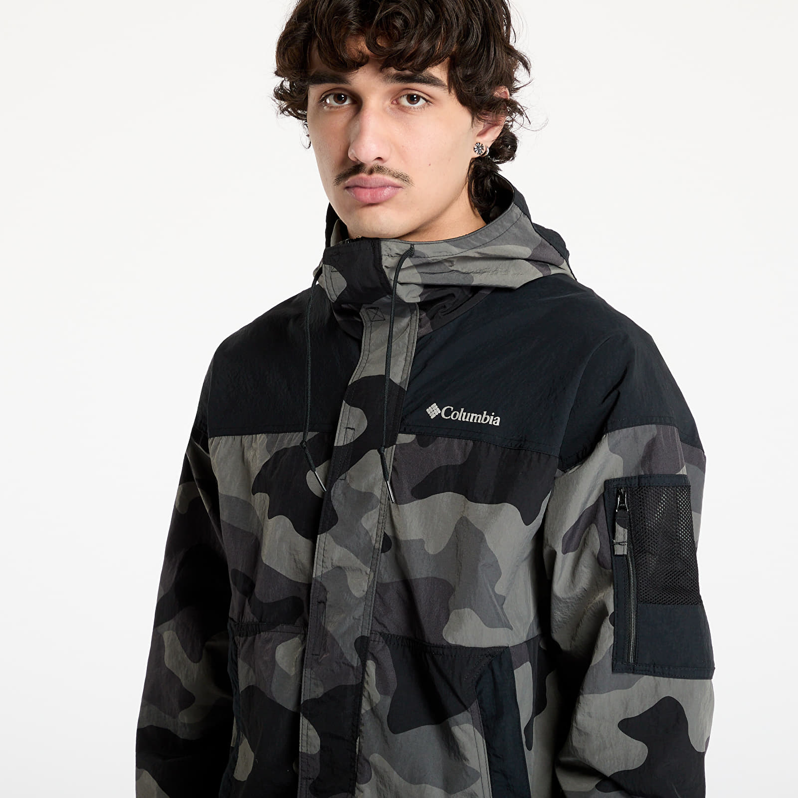 Muške vjetrovke Columbia Challenger™ II Novelty Windbreaker Black Mod Camo/ Black