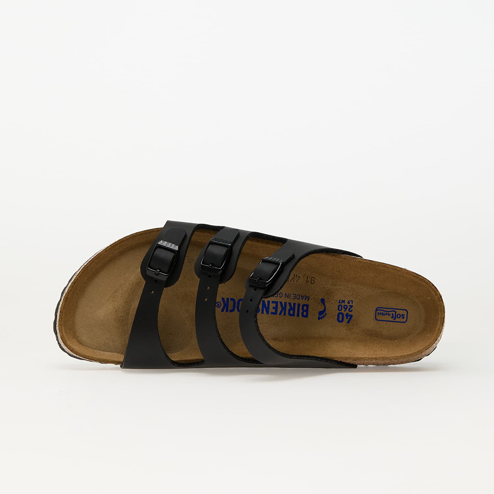 Zapatillas mujer Birkenstock Florida Soft Footbed Birko-Flor Black