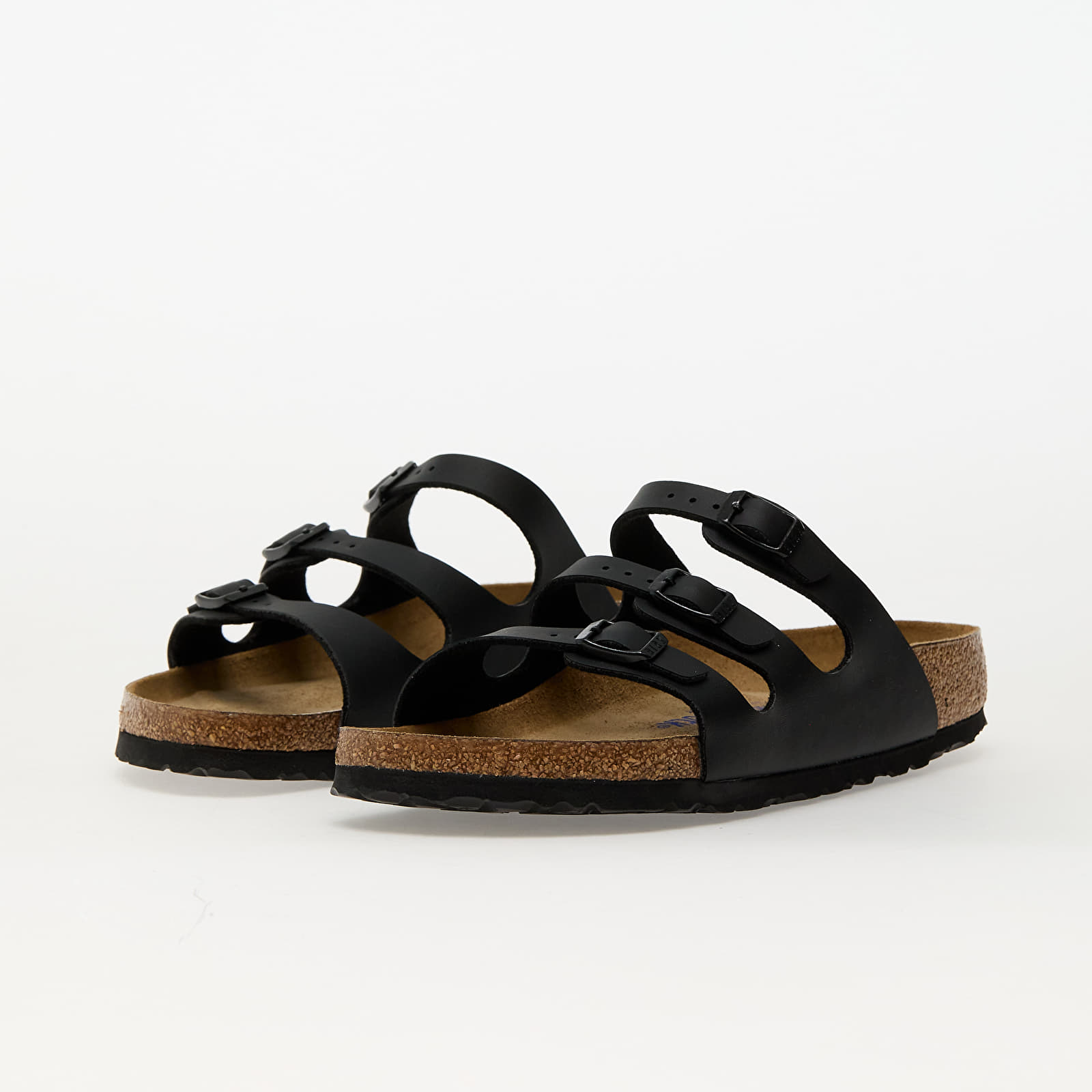 Zapatillas mujer Birkenstock Florida Soft Footbed Birko-Flor Black