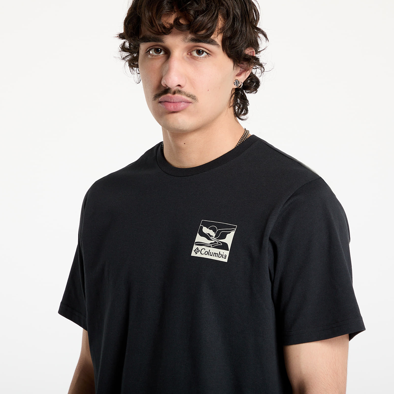 Heren T-shirts Columbia Explorers Canyon™ Back SS Tee Black/ Trailscape