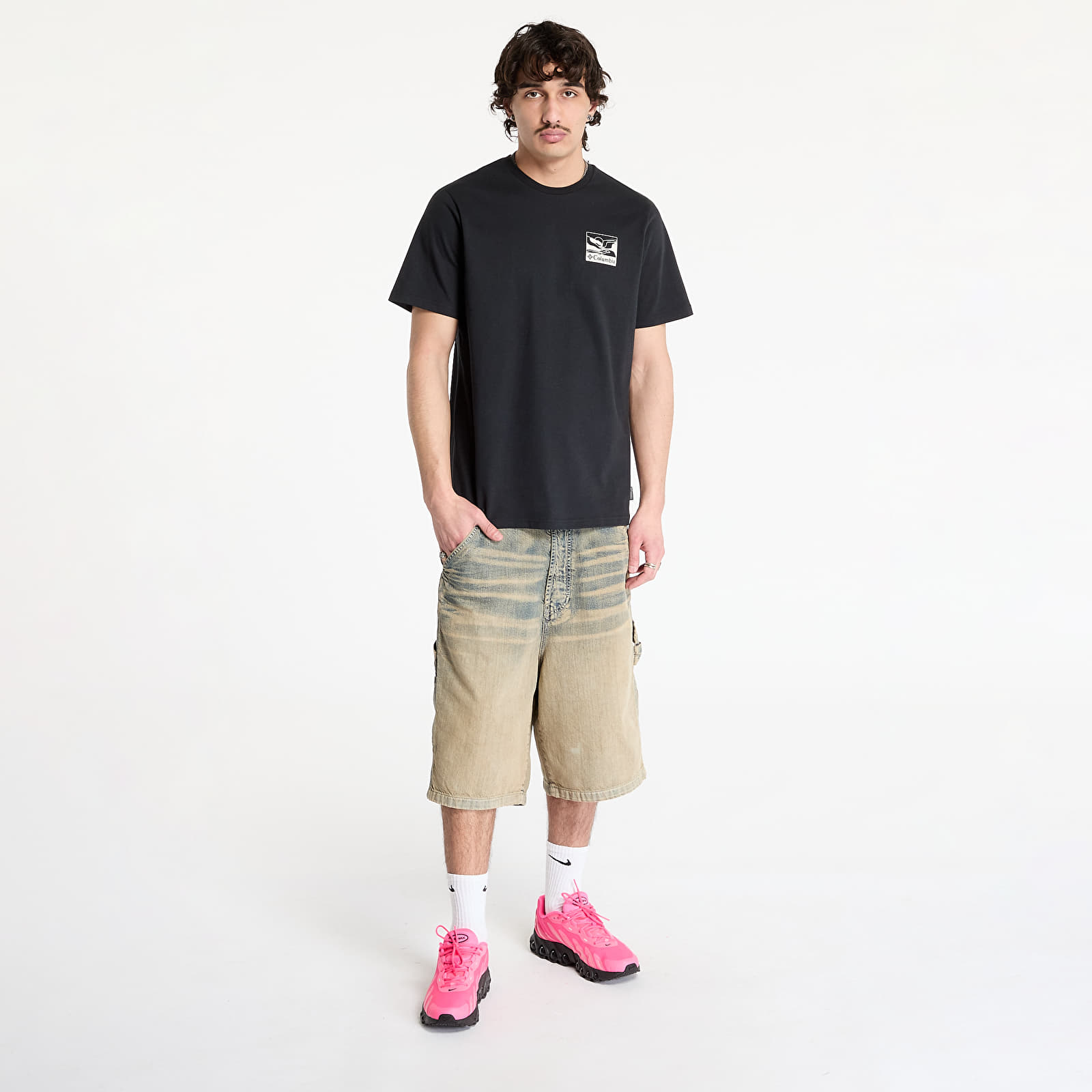 Heren T-shirts Columbia Explorers Canyon™ Back SS Tee Black/ Trailscape