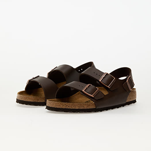 Men's sneakers and shoes Birkenstock Milano Birko-Flor dark brown