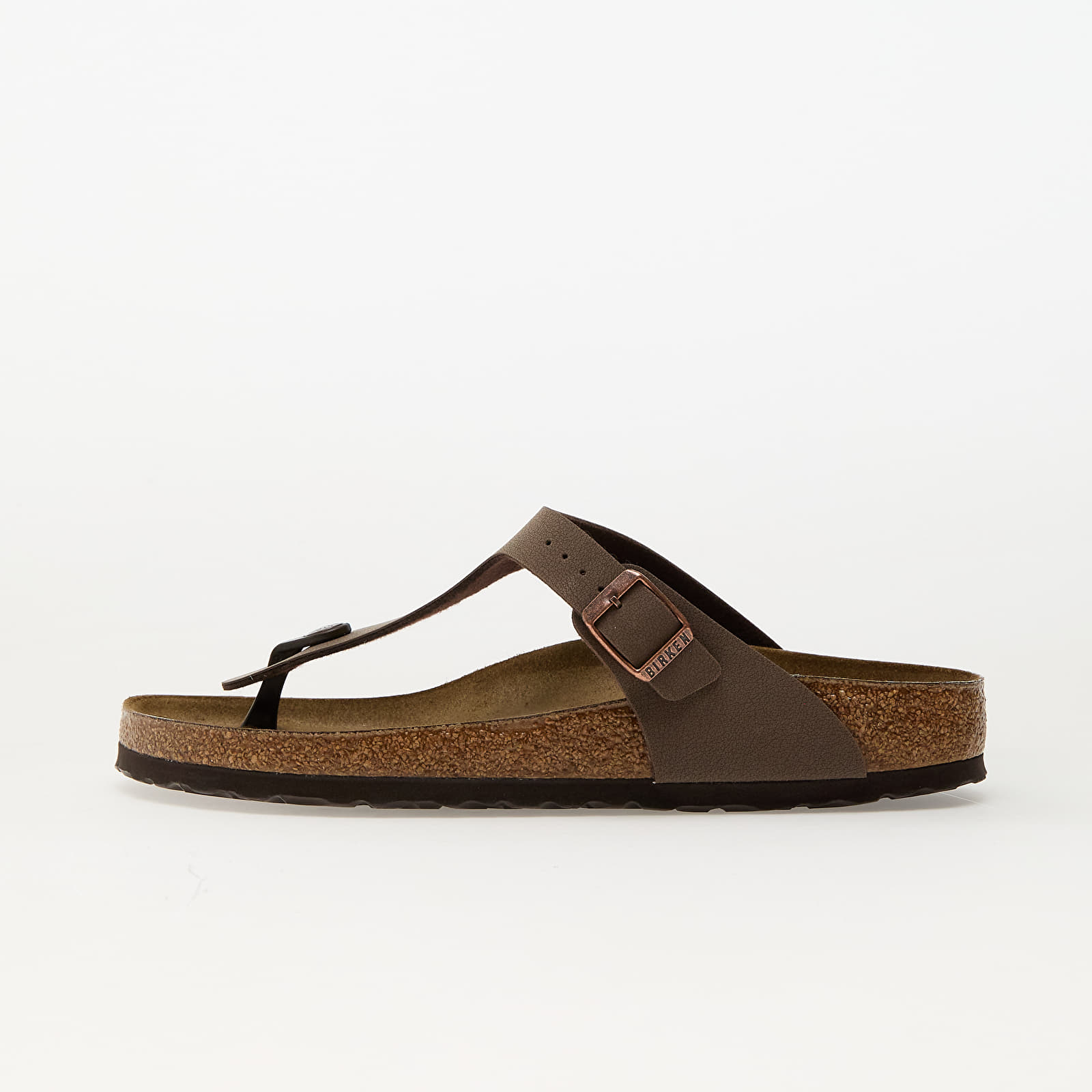 Women's sneakers and shoes Birkenstock Gizeh Birko-Flor Birkibuc mocca
