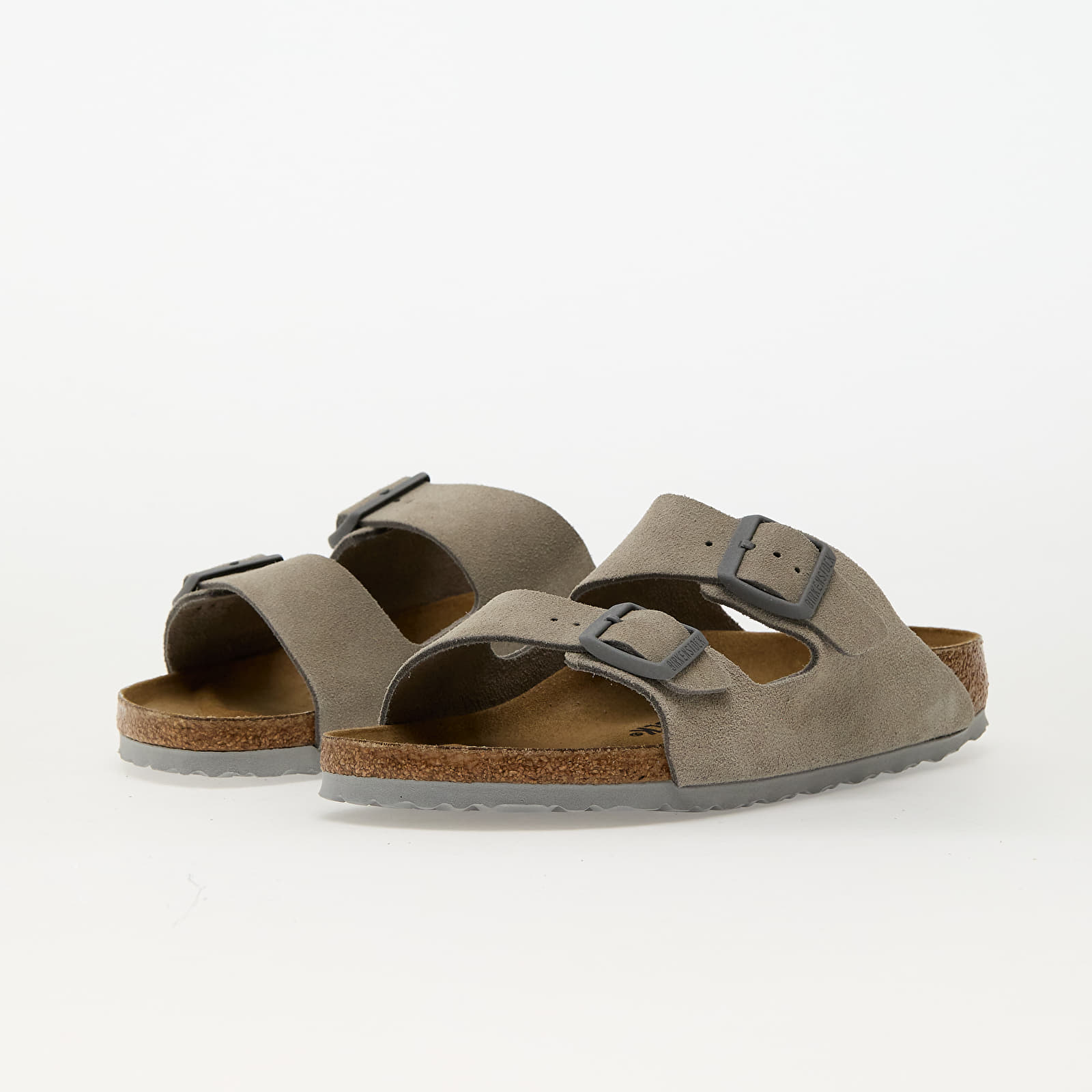 Zapatillas mujer Birkenstock Arizona Suede Leather Stone Coin