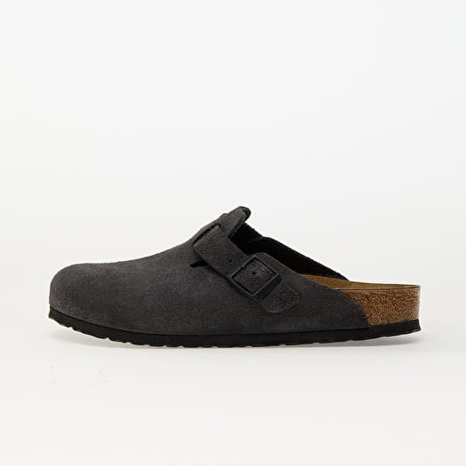 Birkenstock Boston Suede Leather Velvet Grey