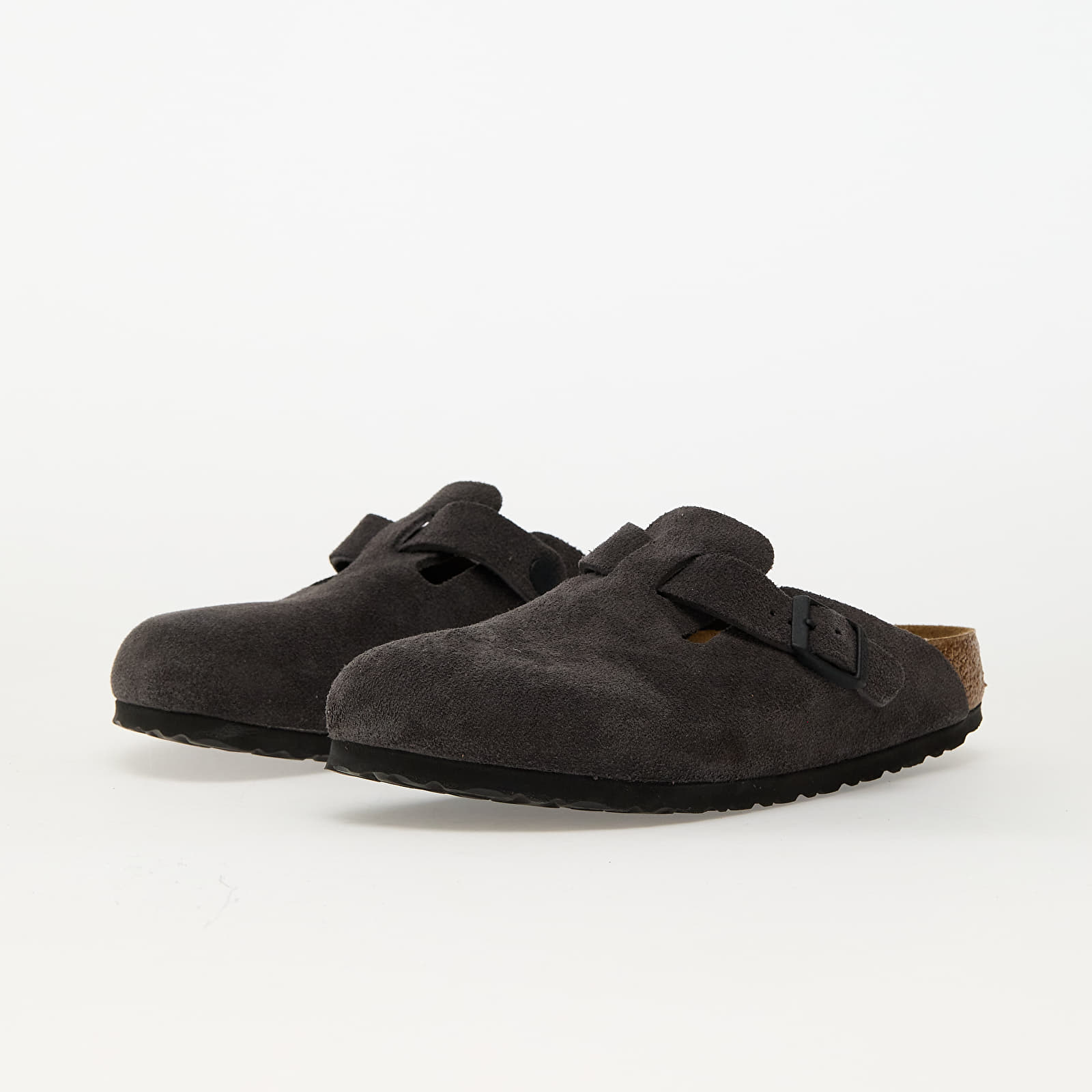 Sneakers und Schuhe für Frauen Birkenstock Boston Suede Leather Velvet grey