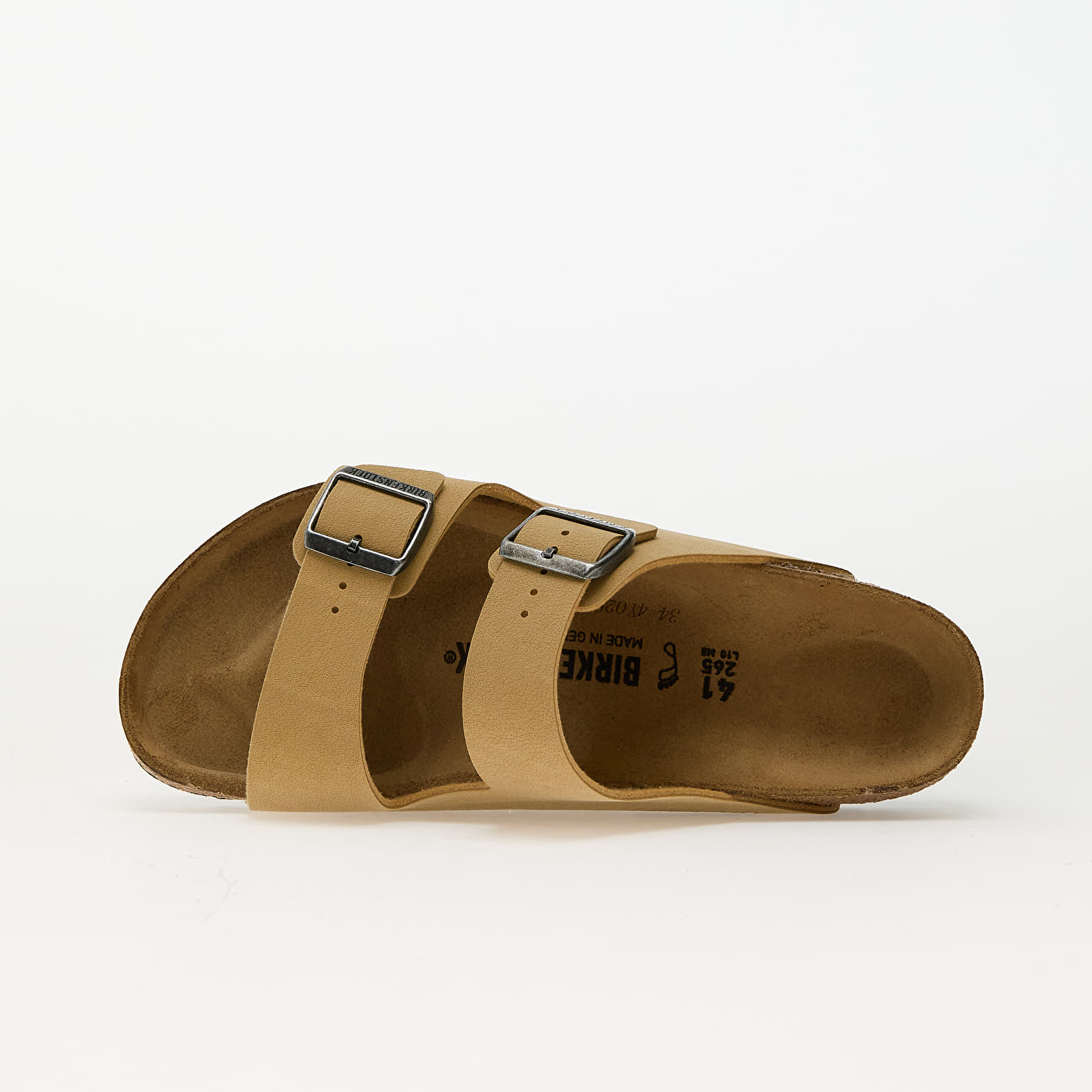 Zapatillas y zapatos de hombre Birkenstock Arizona Birko-Flor Birkibuc Birkibuc Latte Cream