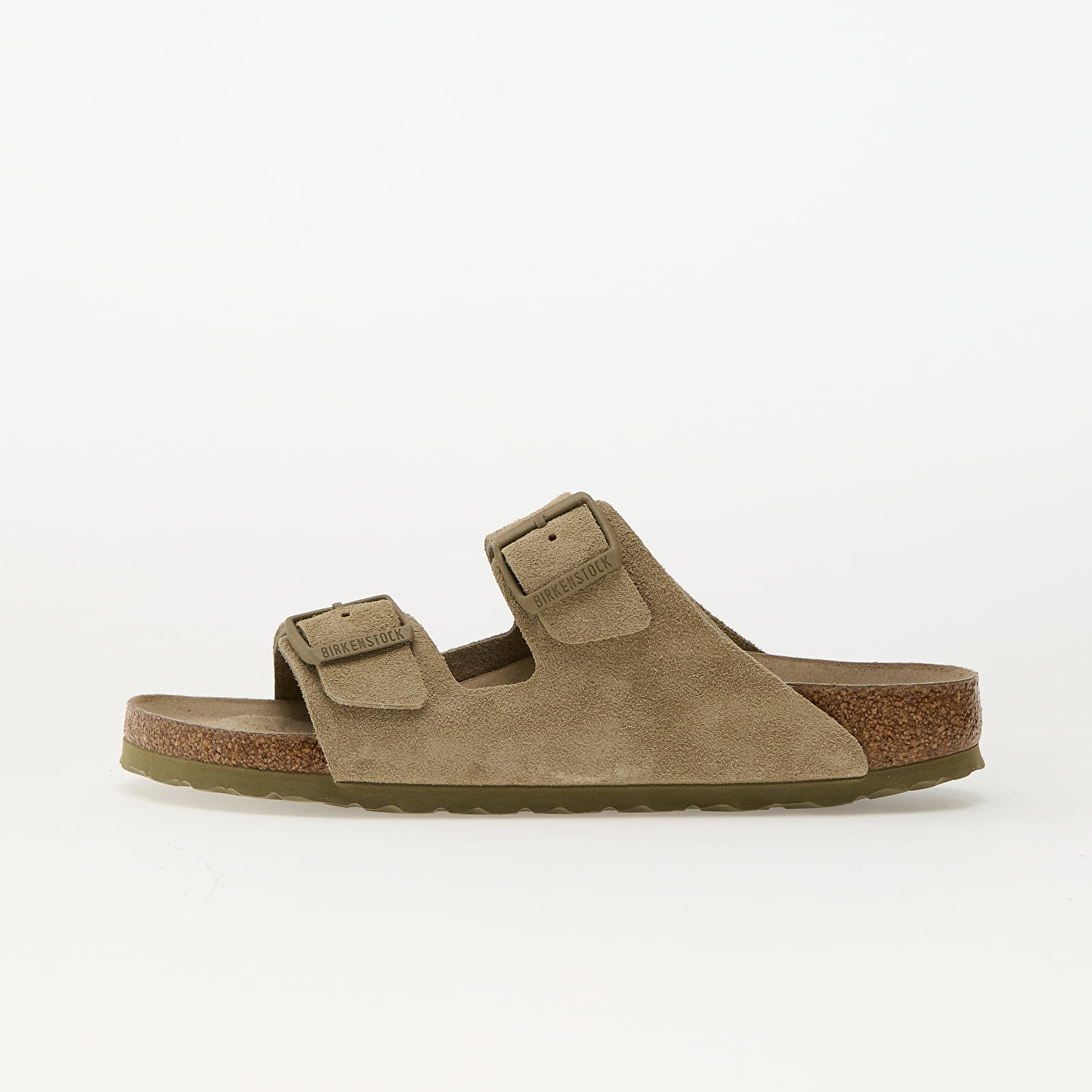 Zapatillas mujer Birkenstock Arizona Soft Footbed Suede Leather Faded Khaki
