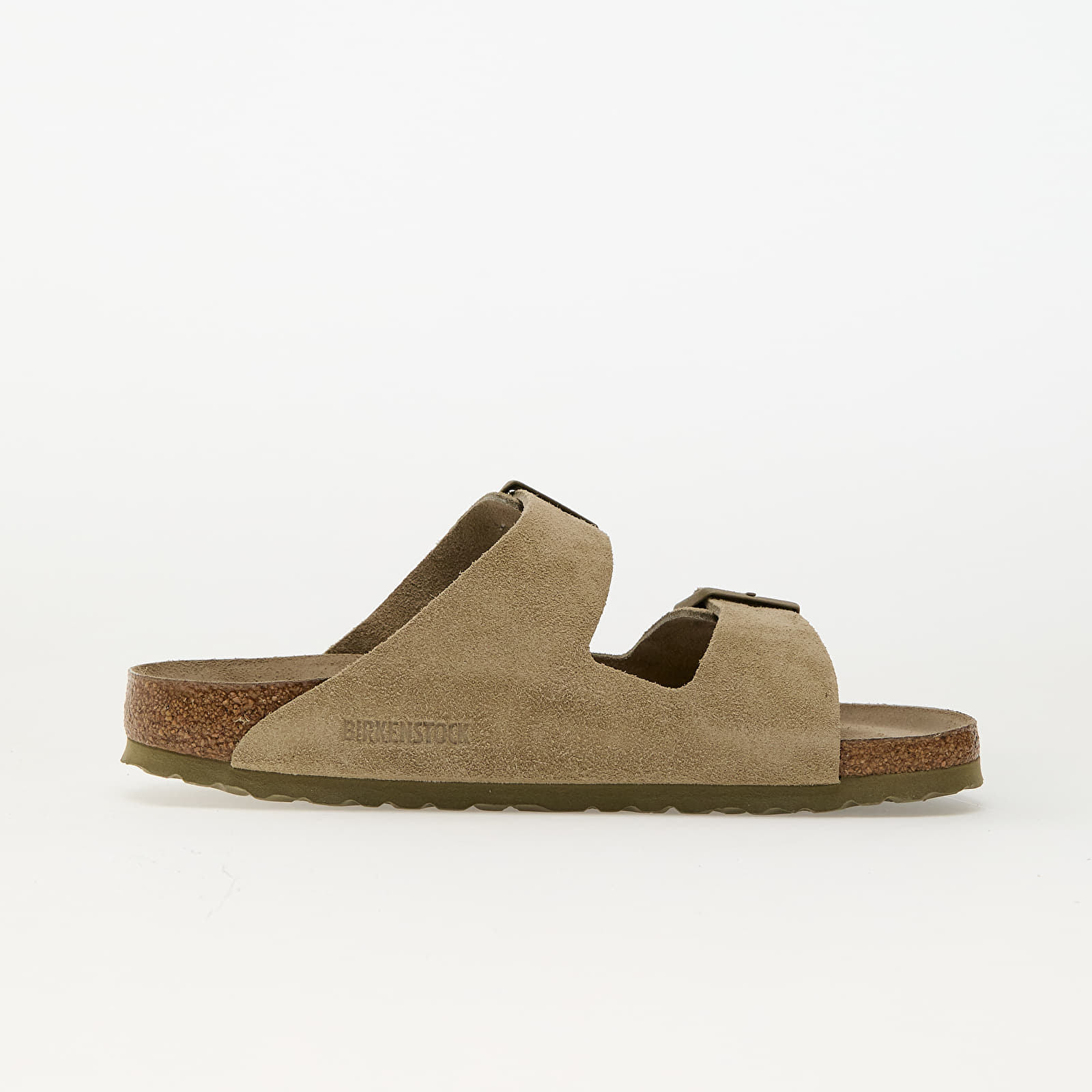 Zapatillas mujer Birkenstock Arizona Soft Footbed Suede Leather Faded Khaki
