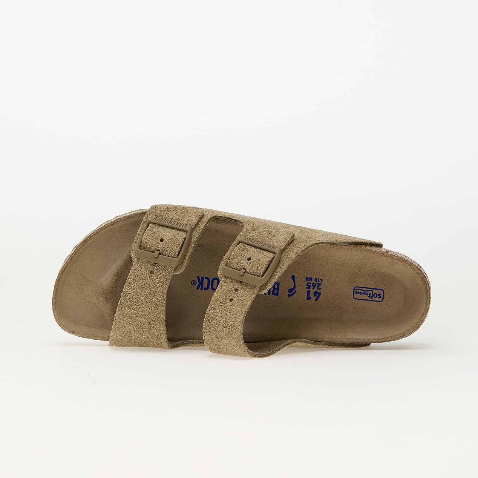 Zapatillas mujer Birkenstock Arizona Soft Footbed Suede Leather Faded Khaki