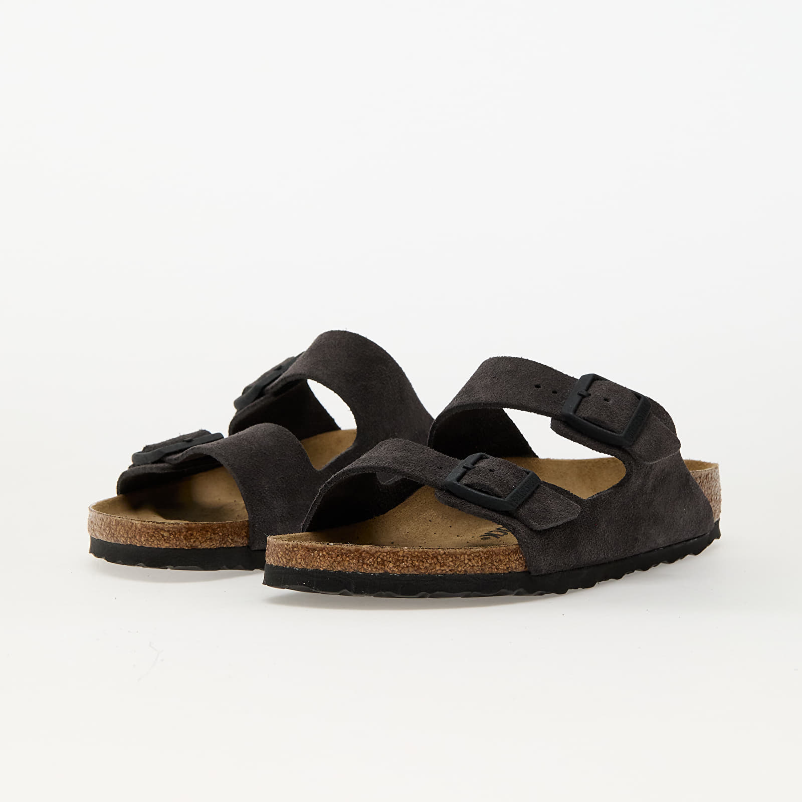 Women's sneakers and shoes Birkenstock Arizona Suede Leather Velvet grey