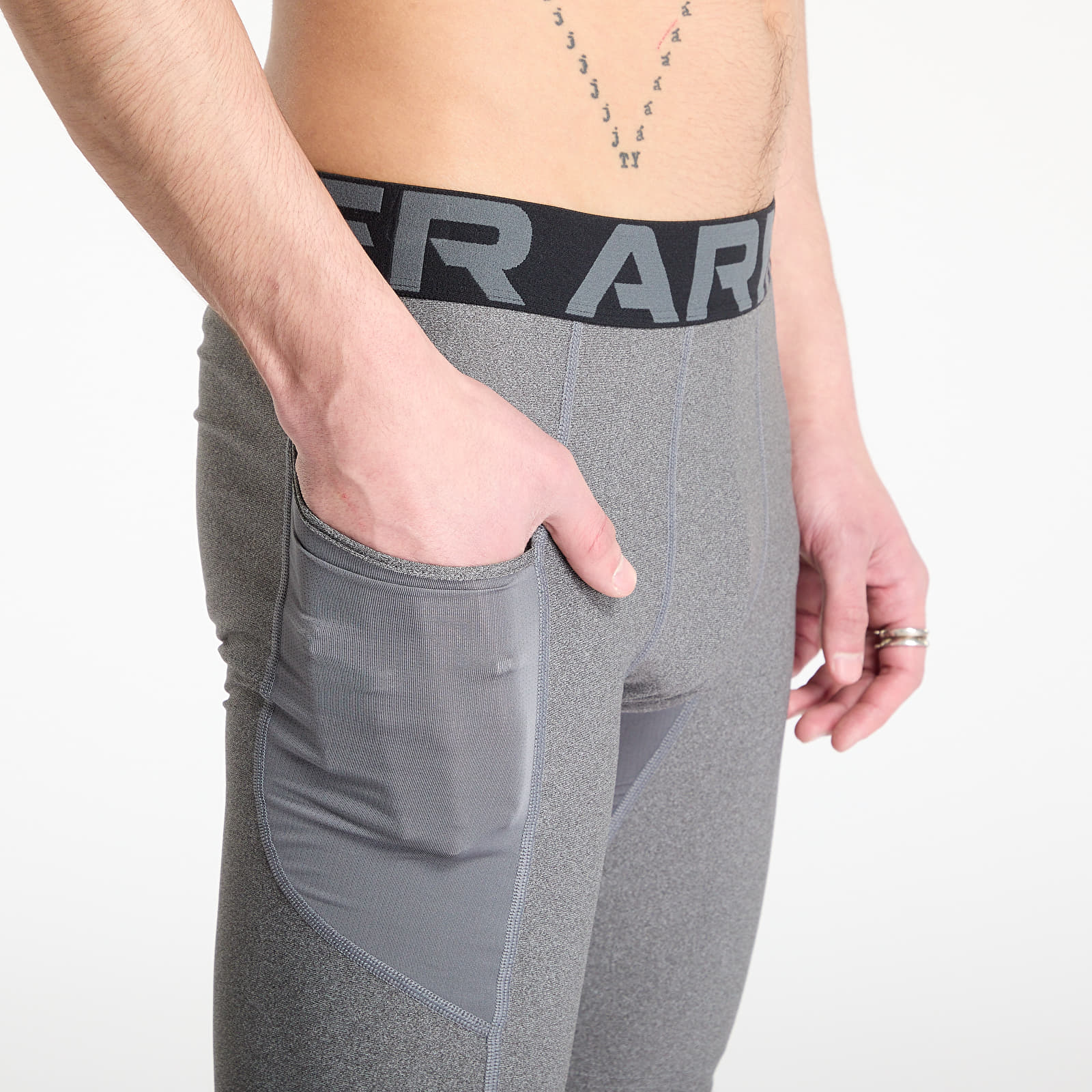 Szorty męskie Under Armour Hg Armour Long Shorts Carbon Heather/ Black
