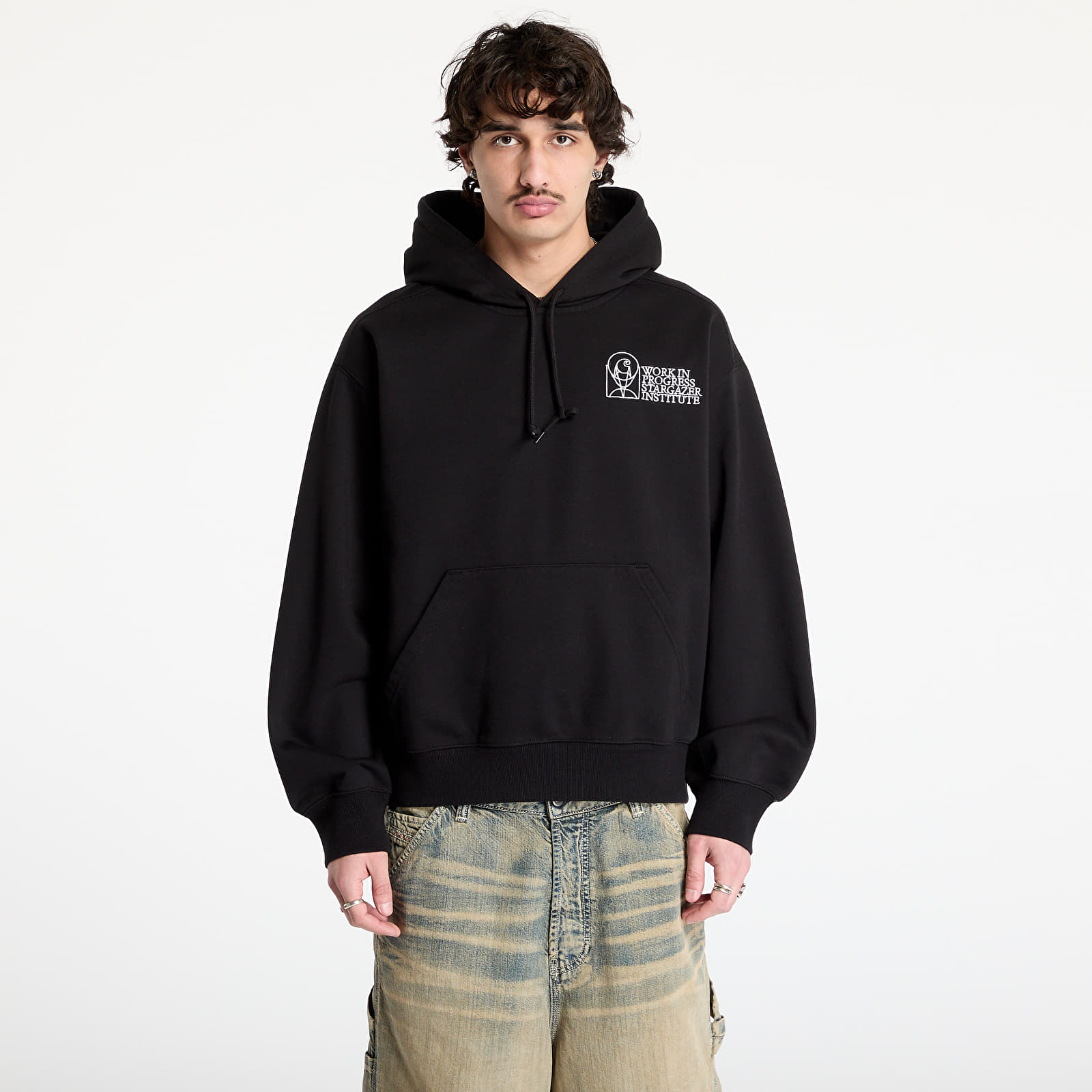 Men's sweatshirts Carhartt WIP Hooded Stargazer Sweat UNISEX Black/ White