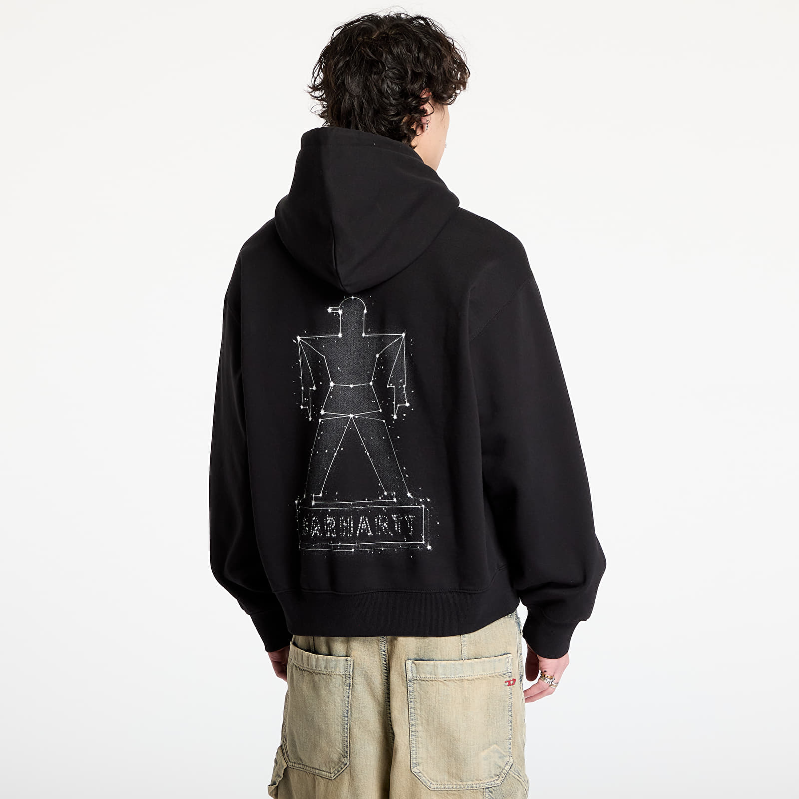 Men's sweatshirts Carhartt WIP Hooded Stargazer Sweat UNISEX Black/ White
