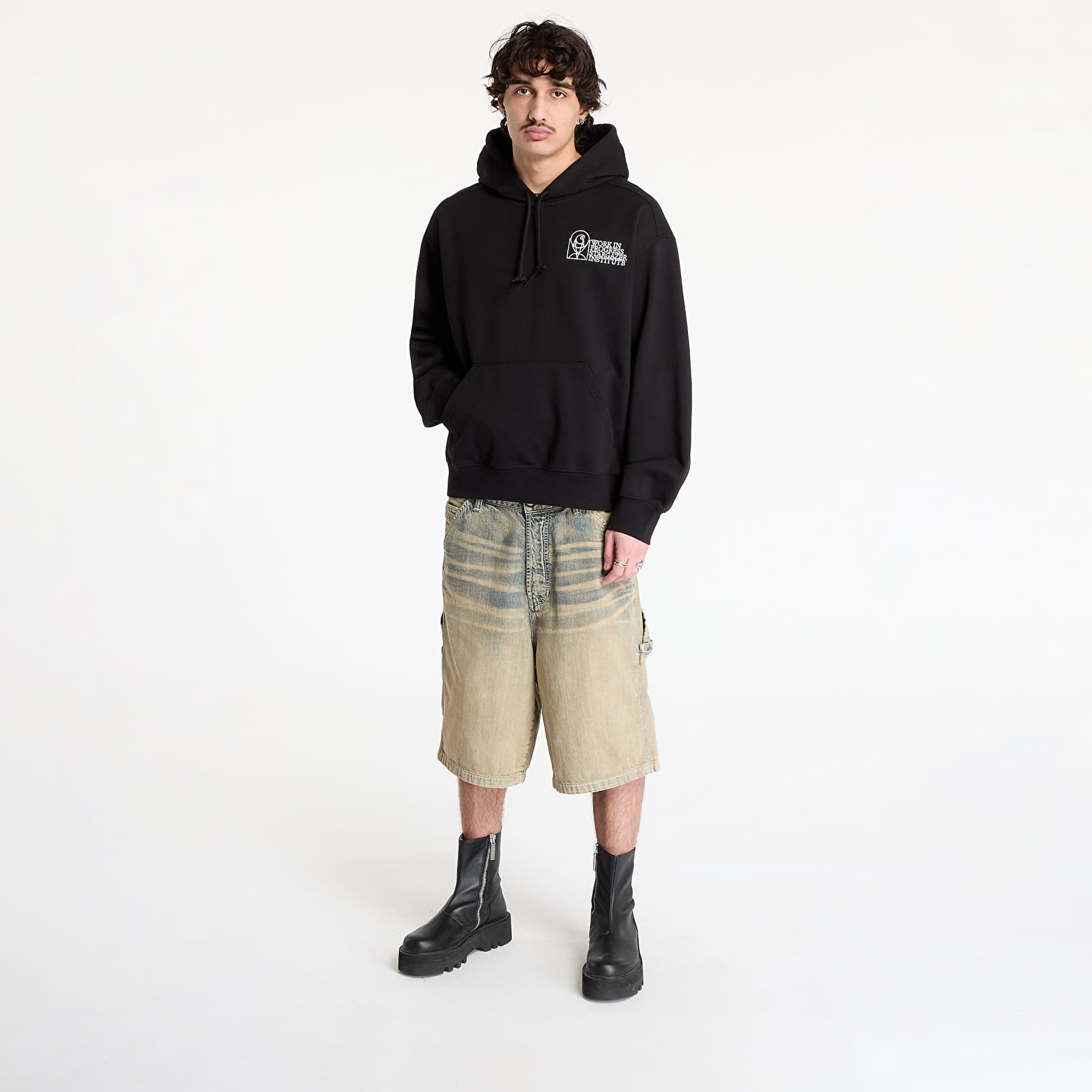 Men's sweatshirts Carhartt WIP Hooded Stargazer Sweat UNISEX Black/ White