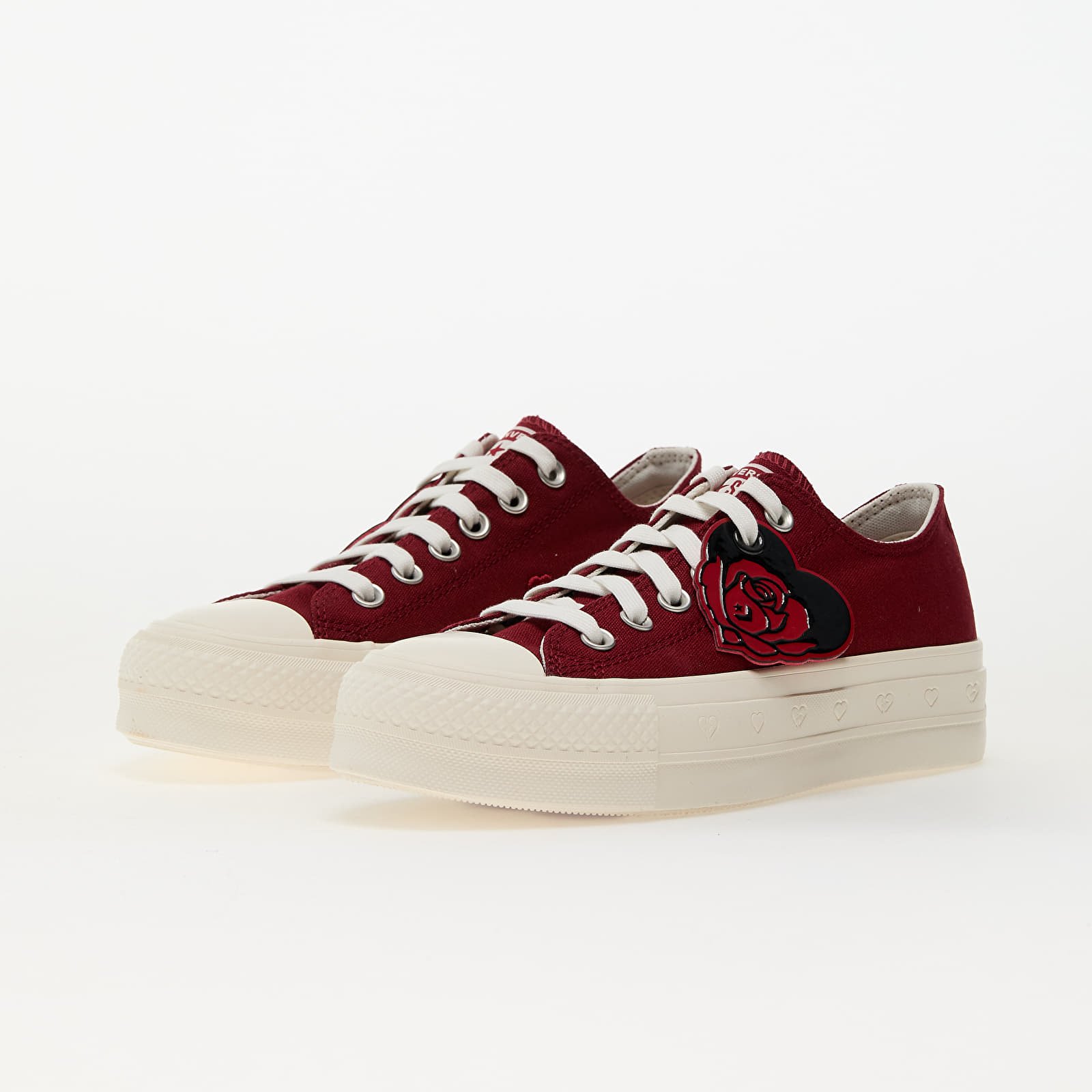 Women's sneakers and shoes Converse Chuck Taylor All Star Lift Ox Park Red/ Vintage White