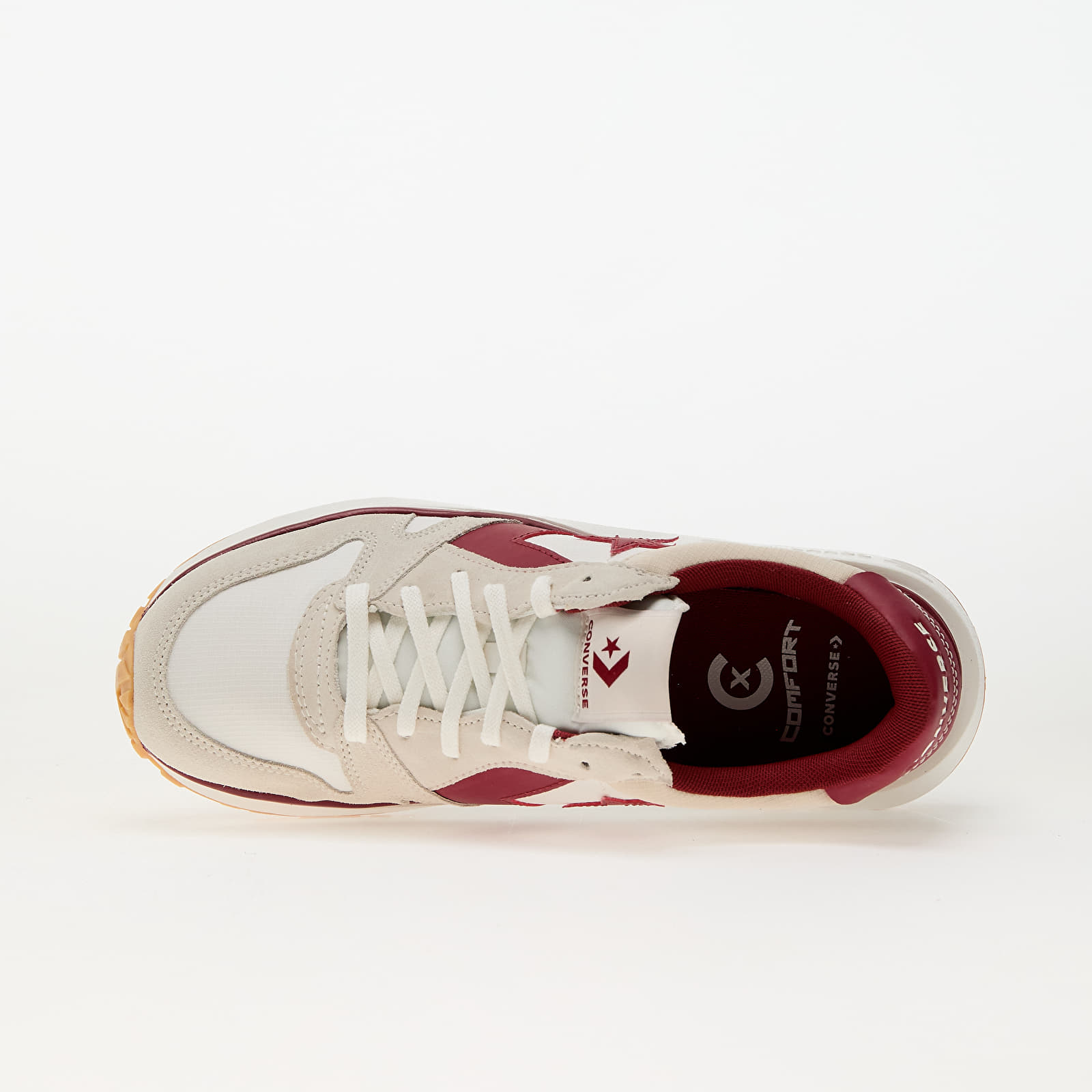 Men's sneakers and shoes Converse Omni Trainer Ox Egret/ Park Red