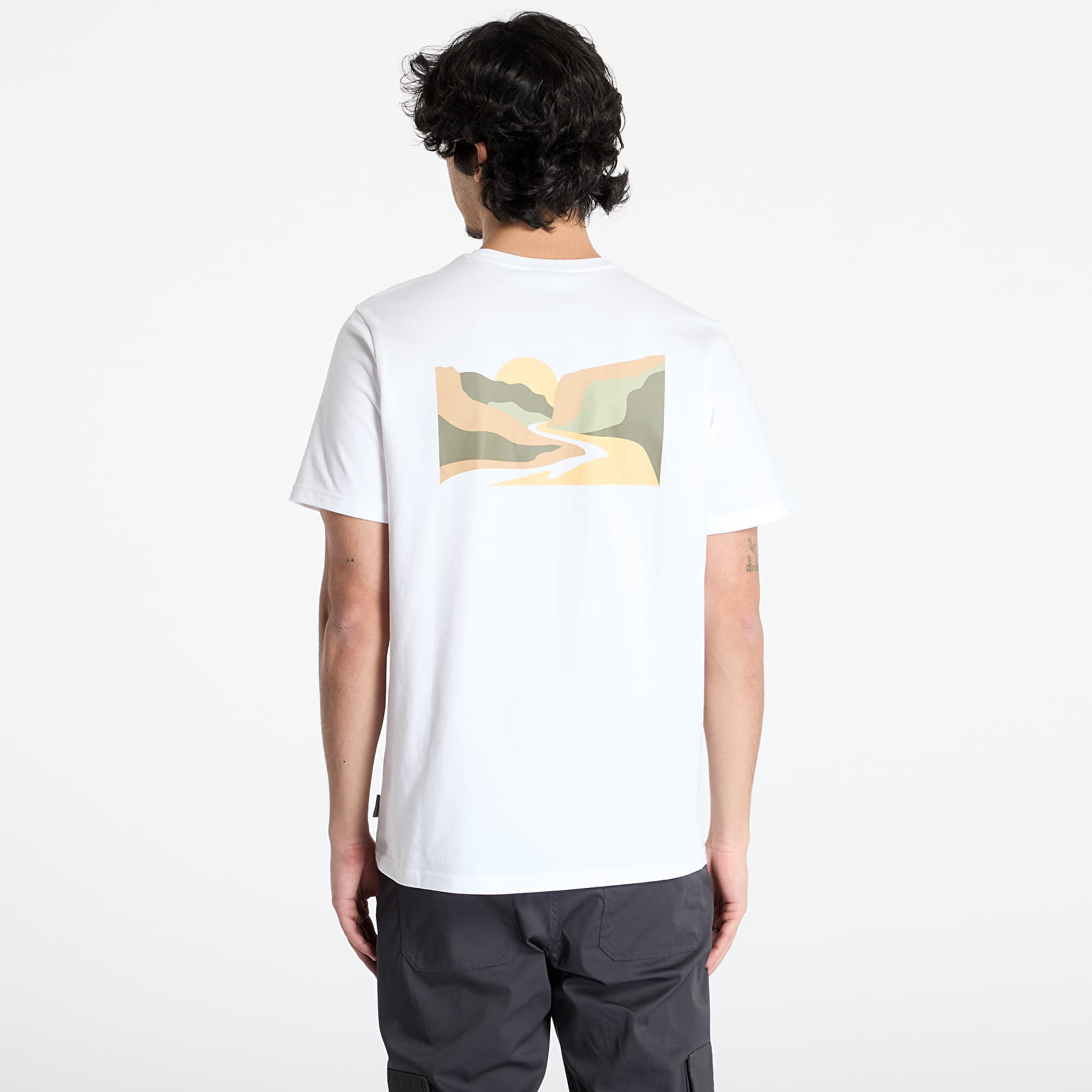 Camisetas hombre Columbia Explorers Canyon™ Back SS Tee White/ Trailscape