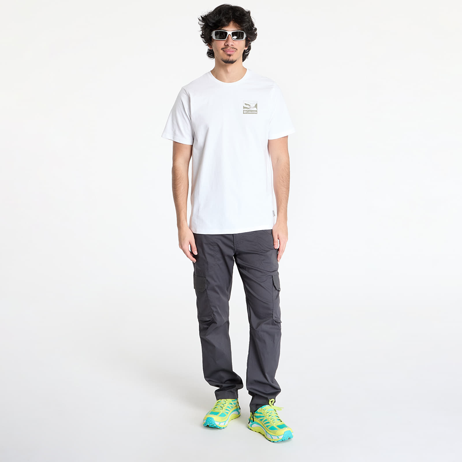 Camisetas hombre Columbia Explorers Canyon™ Back SS Tee White/ Trailscape