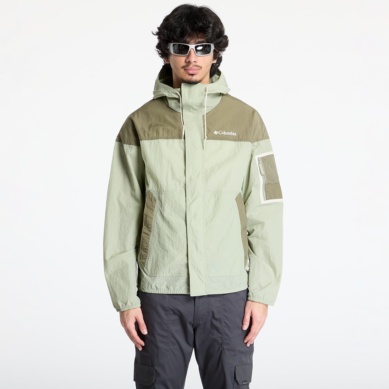 Men's windbreakers Columbia Challenger™ II Windbreaker Safari/ Stone Green