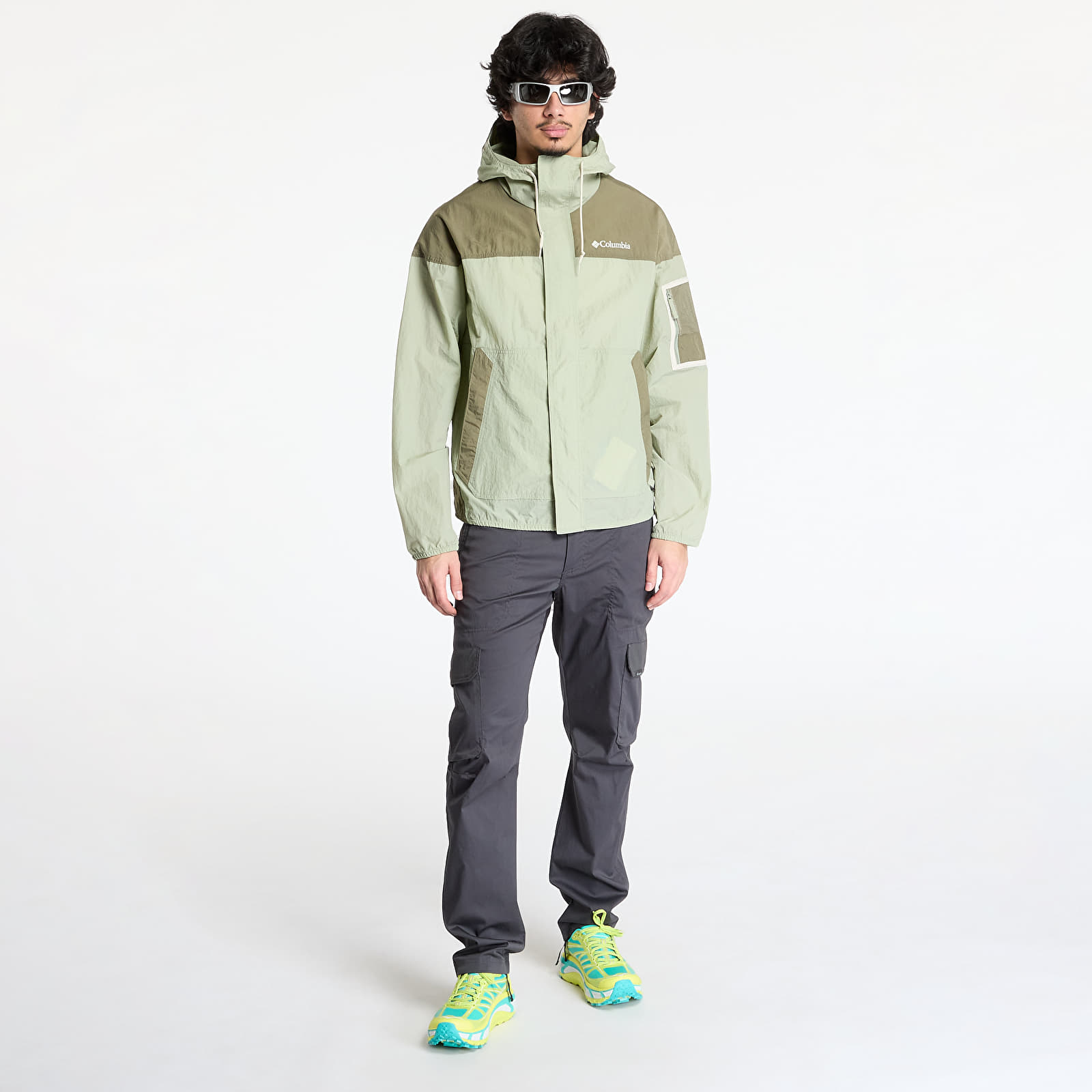Men's windbreakers Columbia Challenger™ II Windbreaker Safari/ Stone Green