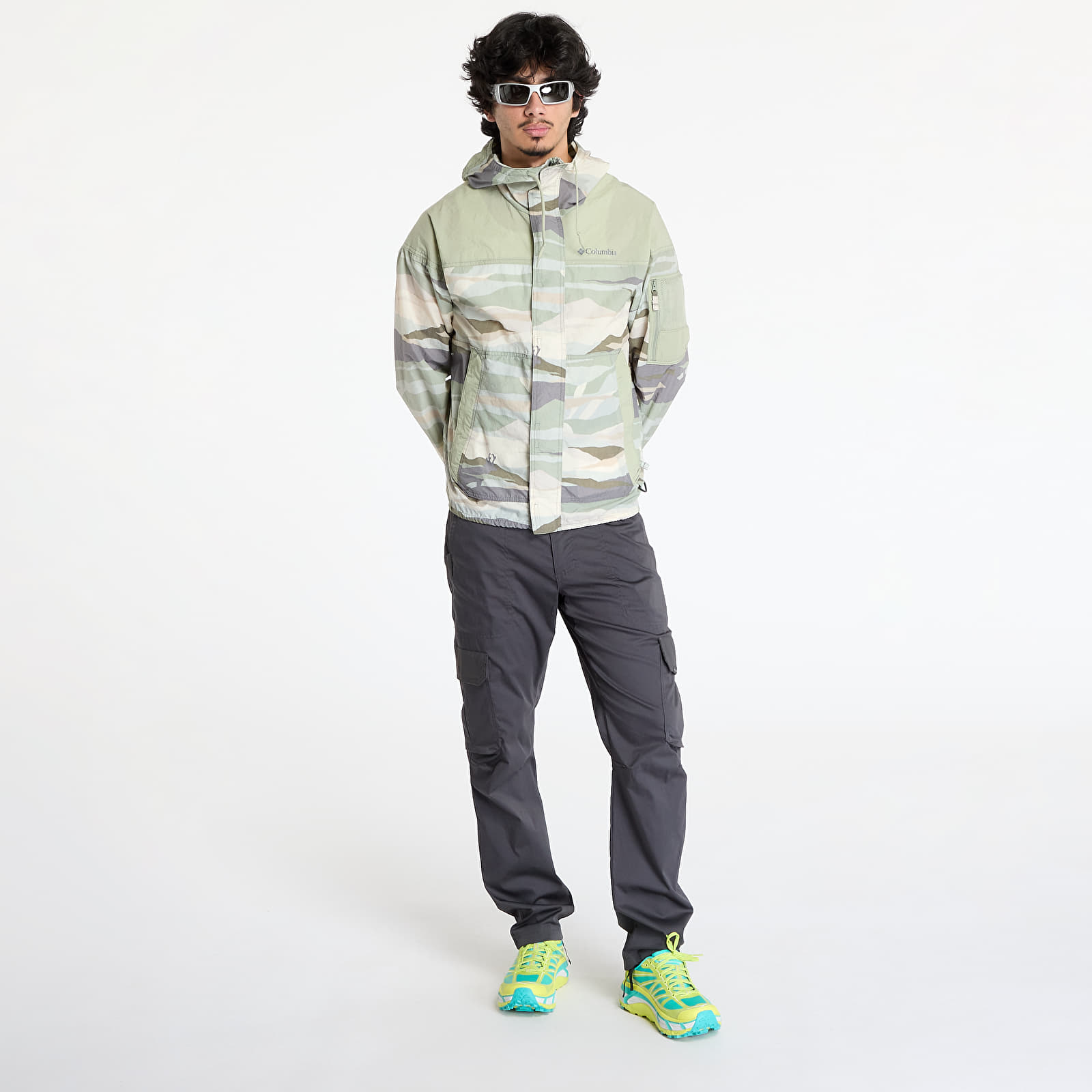 Meeste tuulepluusid Columbia Challenger™ II Novelty Windbreaker Safari Roque Valley/ Safari