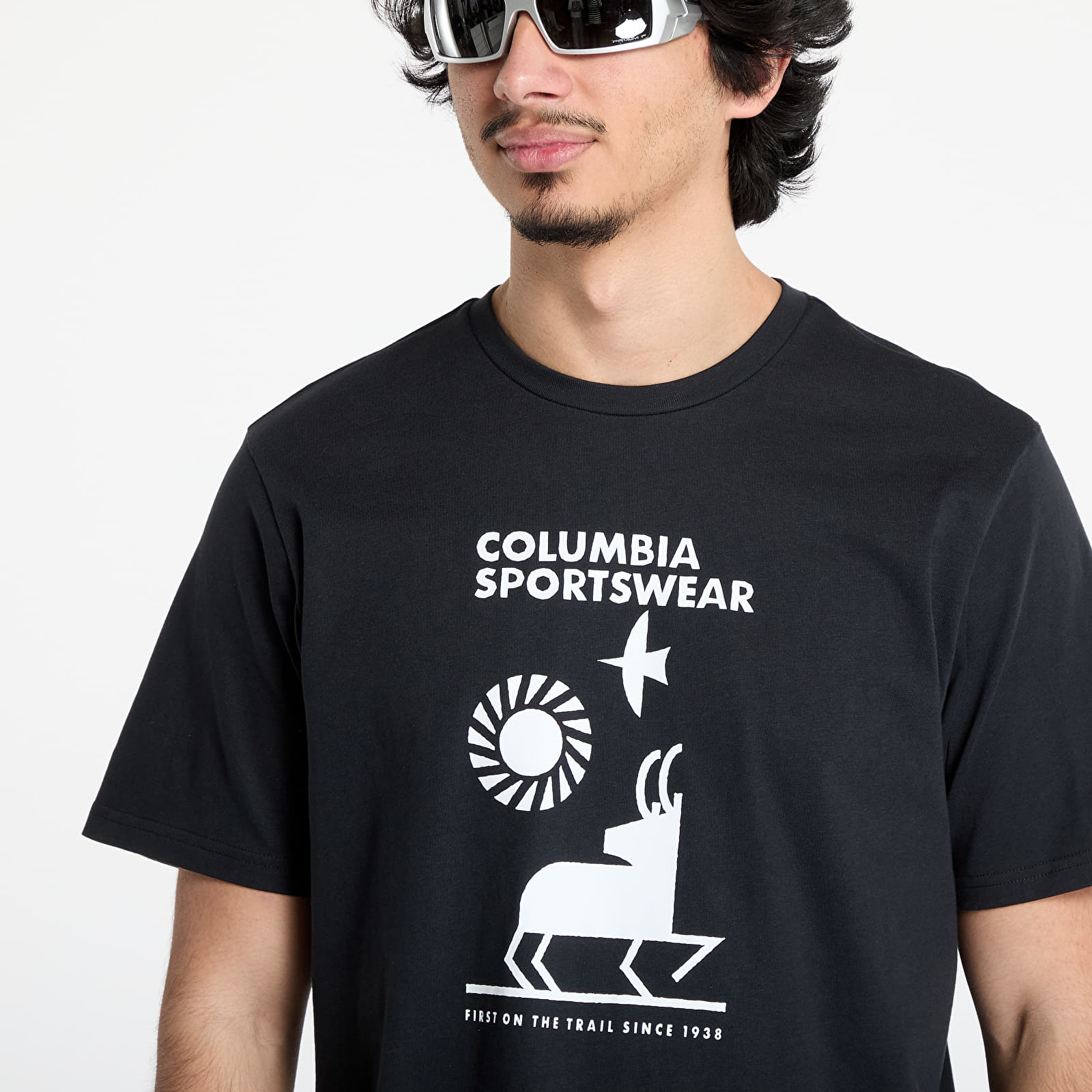 Men's T-shirts Columbia Explorers Canyon™ SS Tee Black/ Naturally Outdoor