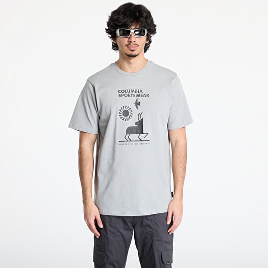 T-shirt Columbia Explorers Canyon™ SS Tee Columbia Grey/ Naturally Outdoor