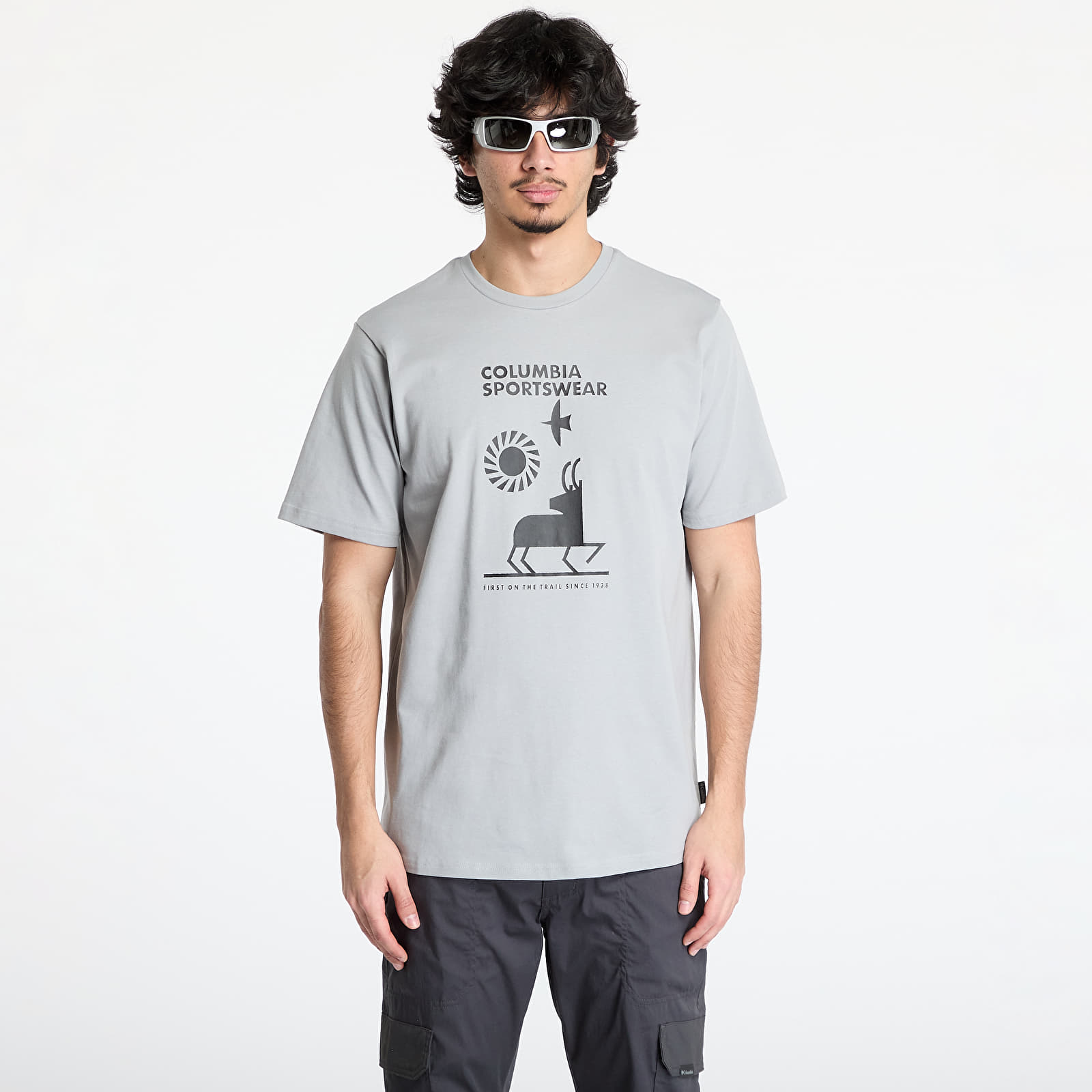 Meeste T-särgid Columbia Explorers Canyon™ SS Tee Columbia Grey/ Naturally Outdoor