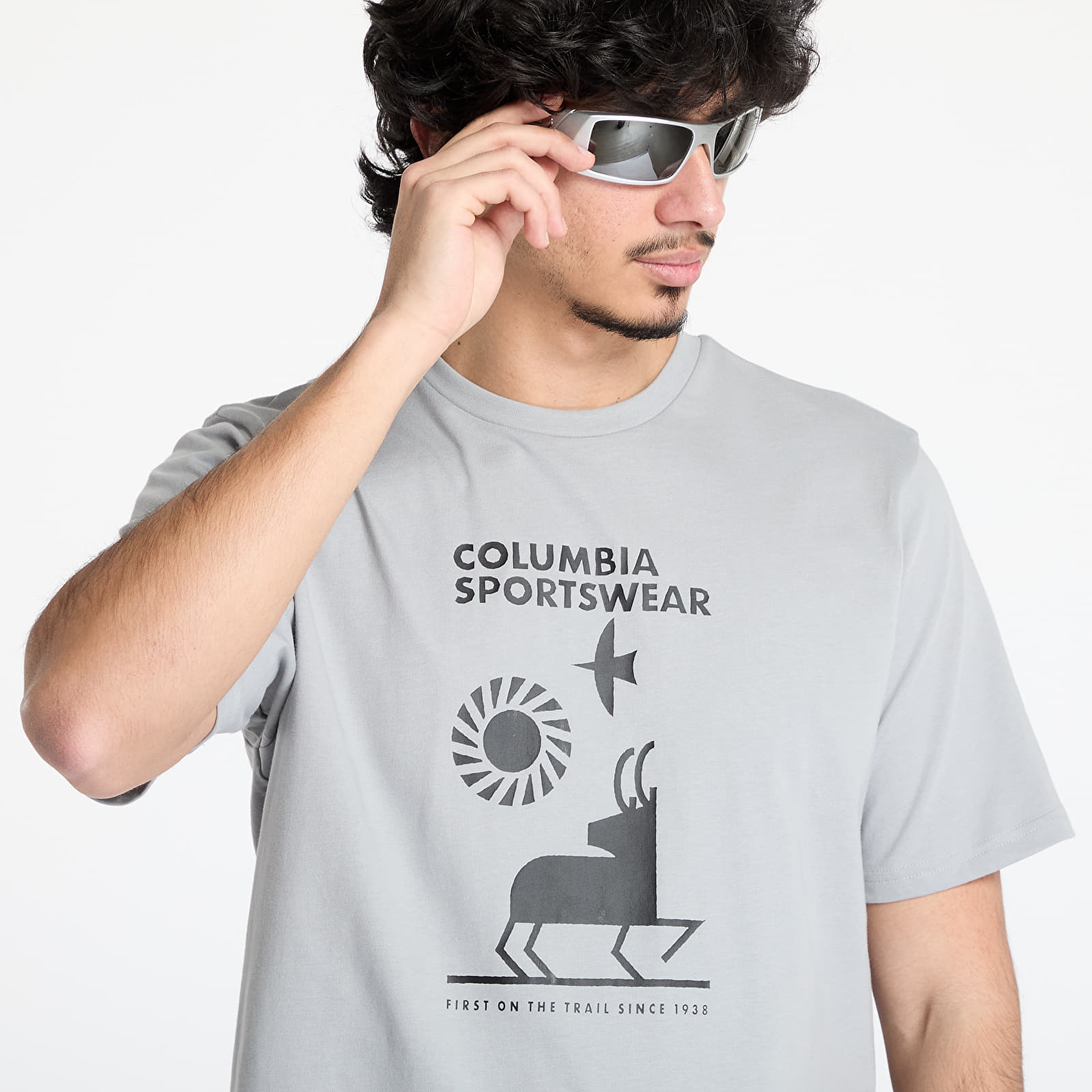 Meeste T-särgid Columbia Explorers Canyon™ SS Tee Columbia Grey/ Naturally Outdoor