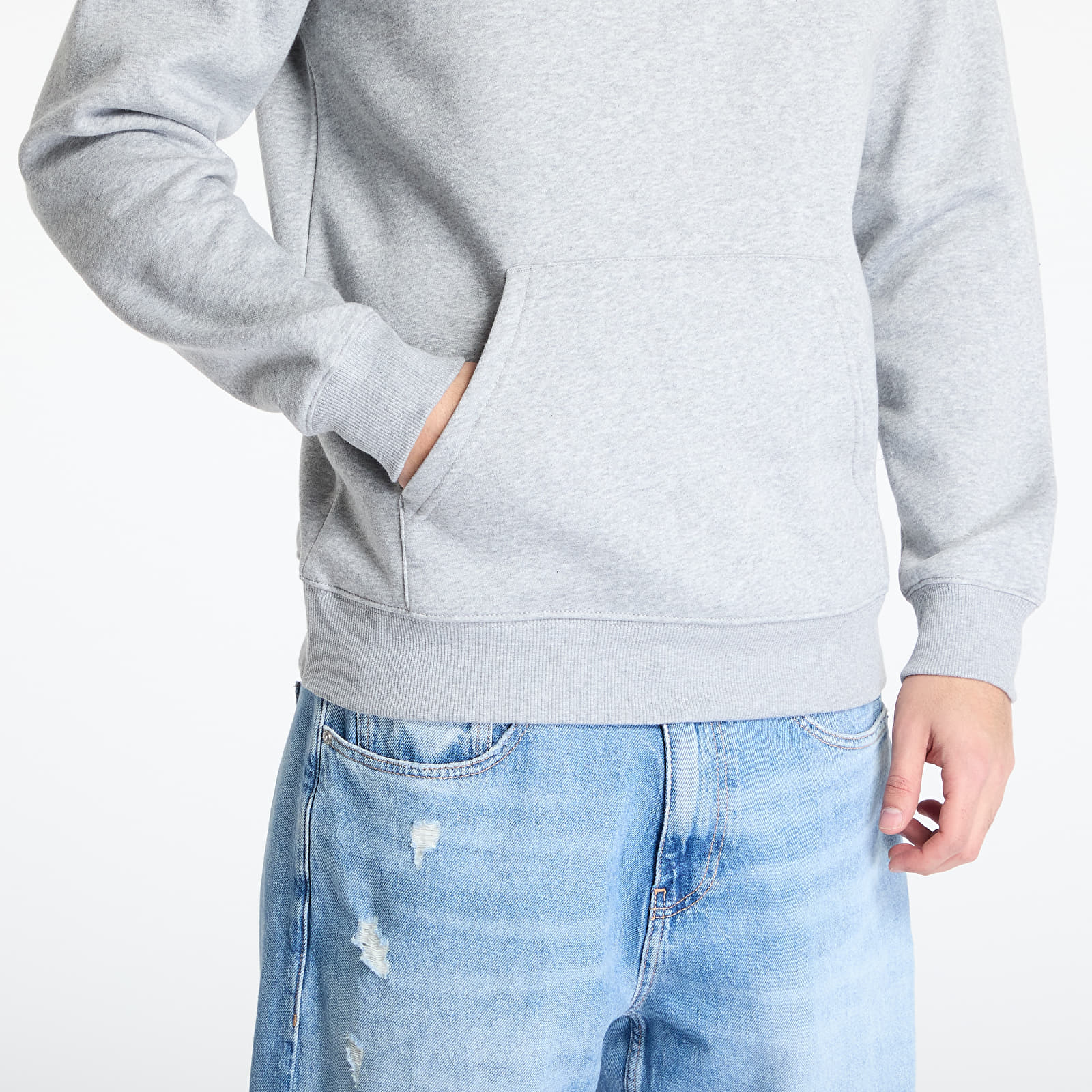 Sudaderas de hombre Tommy Jeans Regular S Flag Hoodie Gray