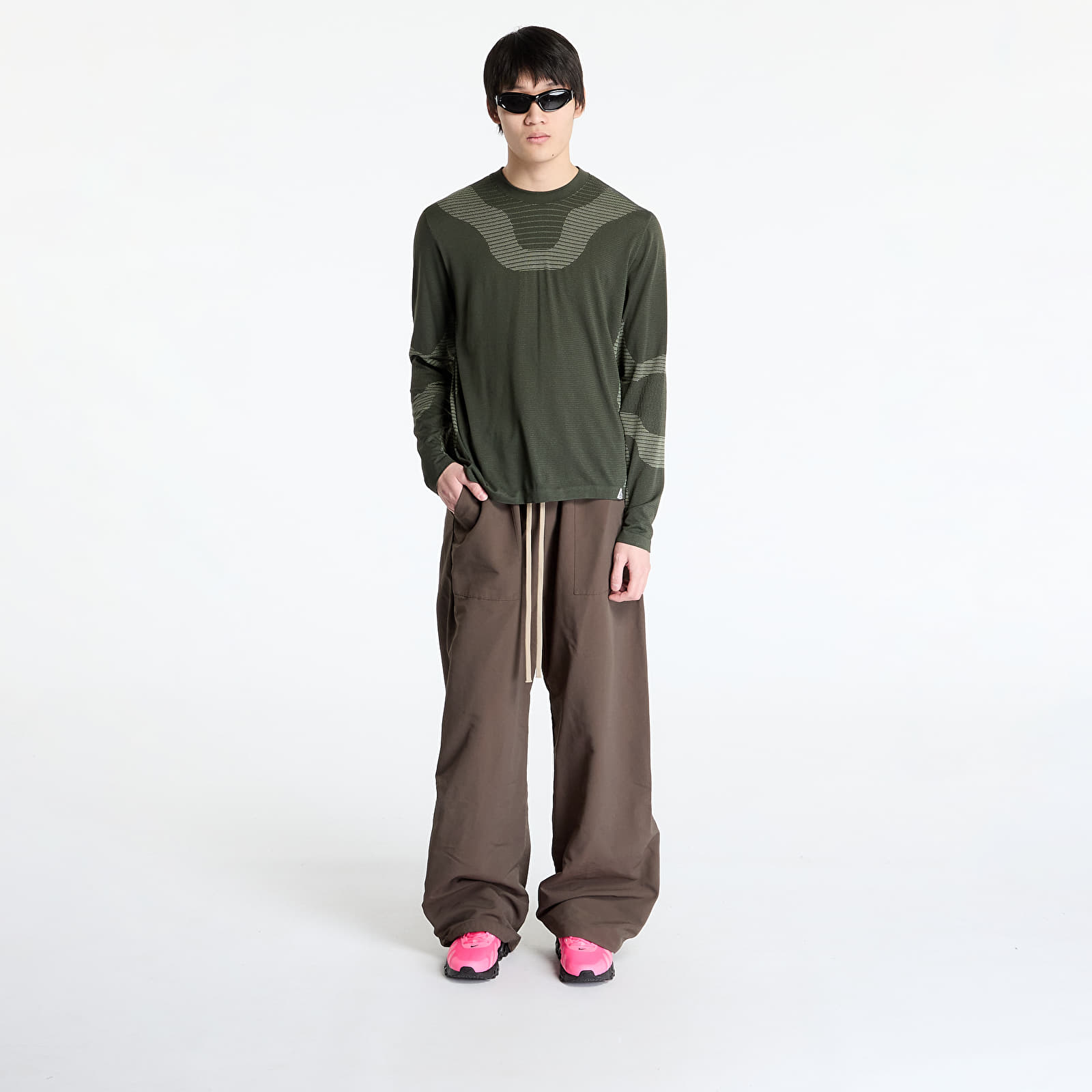 Meeste T-särgid Nike ACG "Delta River" Dri-FIT ADV Long-Sleeve Base Layer Sequoia/ Barely Volt