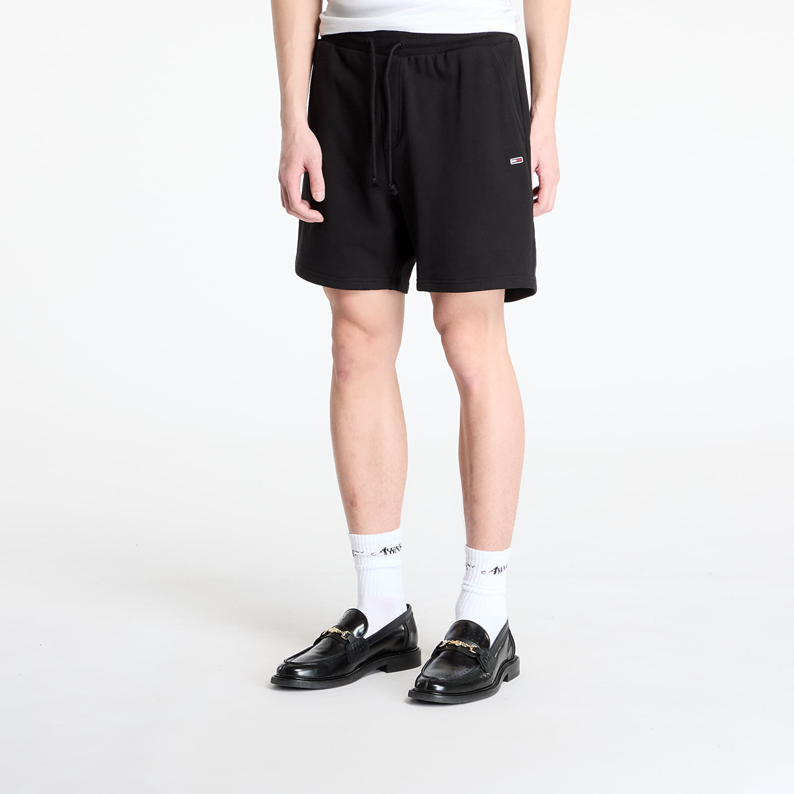 Férfi rövidnadrágok Tommy Jeans Entry Graphic Sweatshorts Black