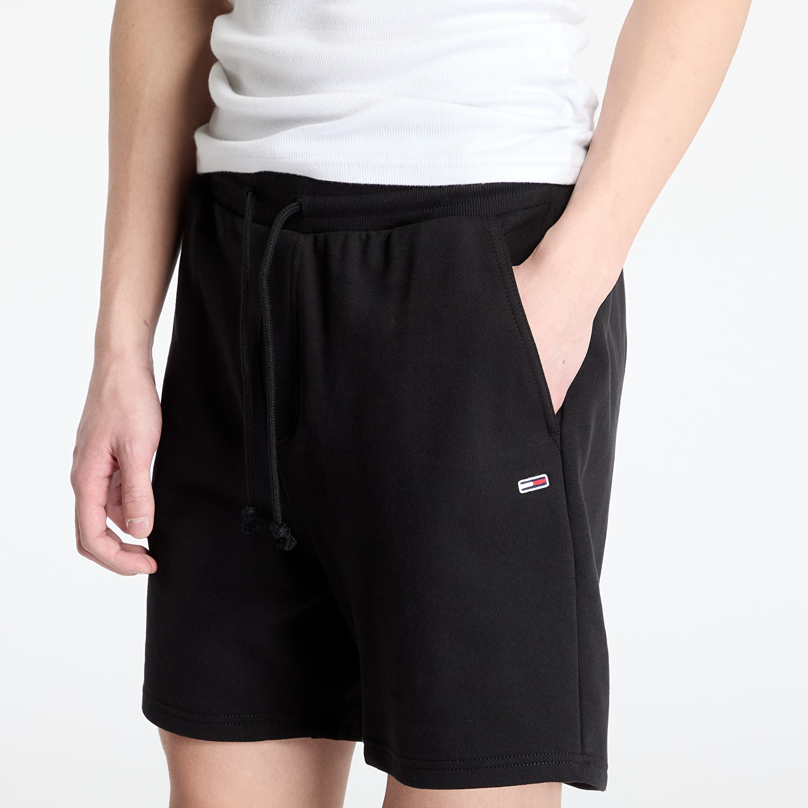 Férfi rövidnadrágok Tommy Jeans Entry Graphic Sweatshorts Black