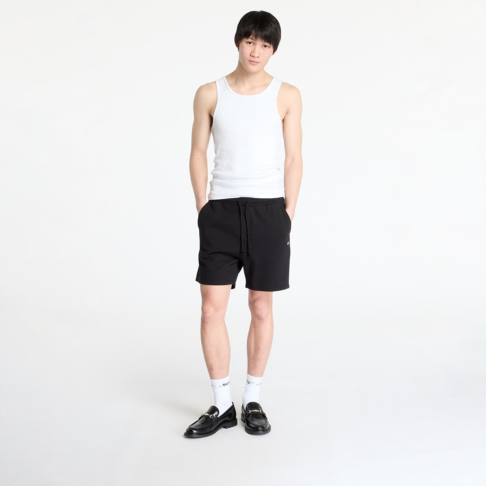 Férfi rövidnadrágok Tommy Jeans Entry Graphic Sweatshorts Black