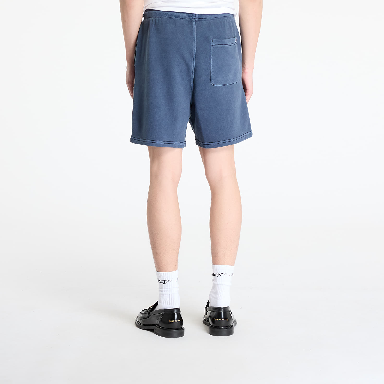 Férfi rövidnadrágok Tommy Jeans Regular Varsity Grap Shorts Blue