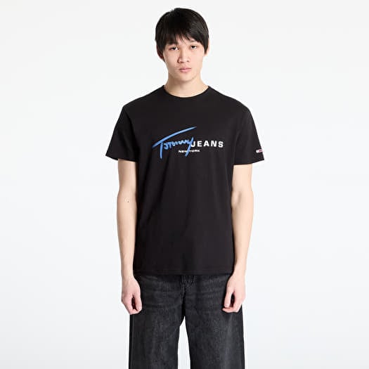 Μπλουζάκι Tommy Jeans Regular Signature Dna Tee Black