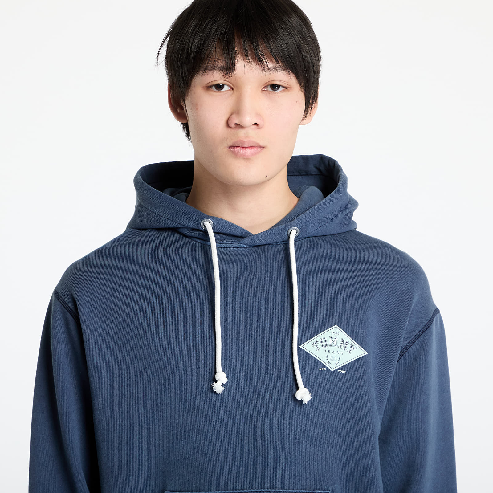 Heren sweatshirts Tommy Jeans Relaxed Varsity Grap Hoodie Blue