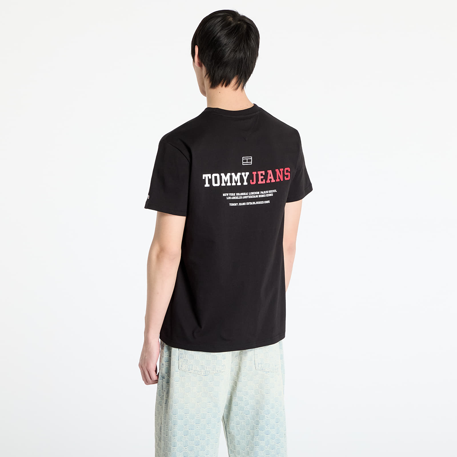 Moške majice Tommy Jeans Regular Dna Graphic Tee Black