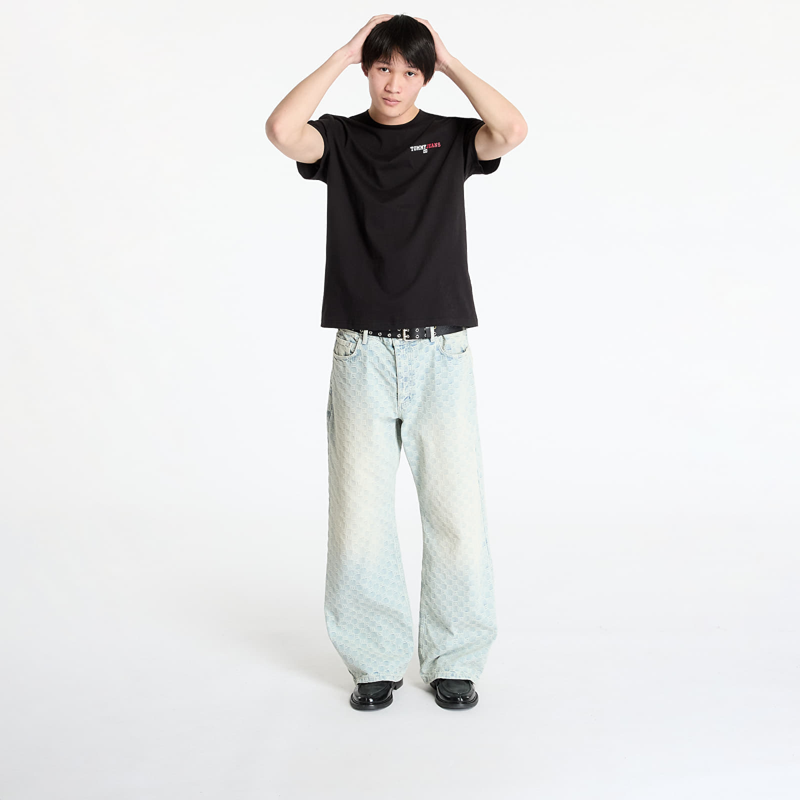 Tommy Hilfiger T-shirt Tommy Jeans Regular Dna Graphic Tee Black S - 4