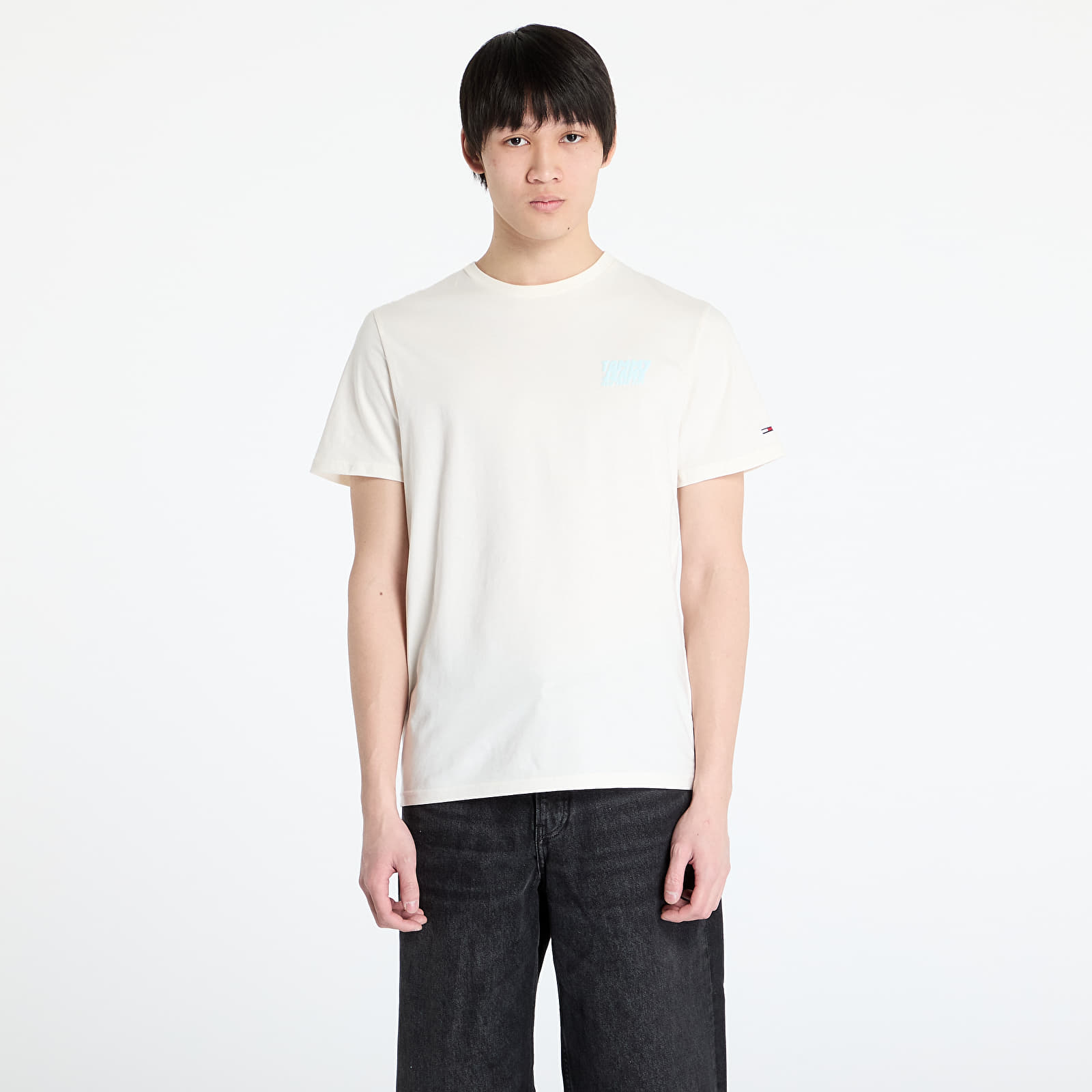 Vīriešu T-krekli Tommy Jeans Slim Bubble Print Tee White