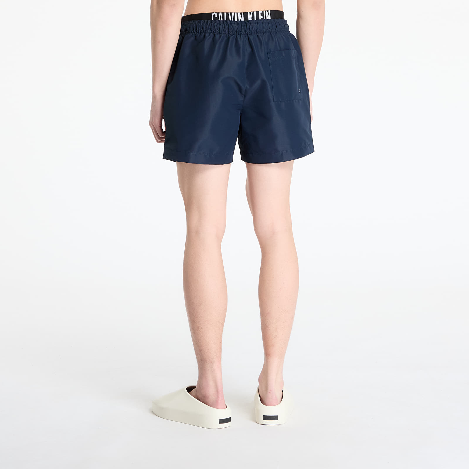 Bañadores de hombre Calvin Klein Jeans Medium Double Wb Boardshorts Blue