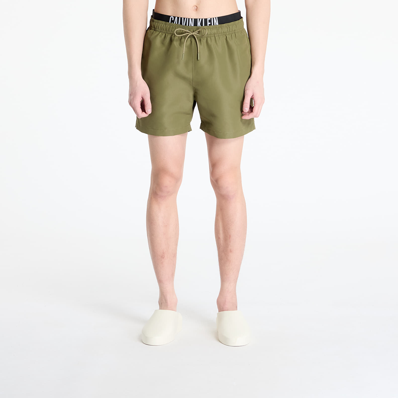 Badetøy for menn Calvin Klein Jeans Medium Double Wb Boardshorts Green