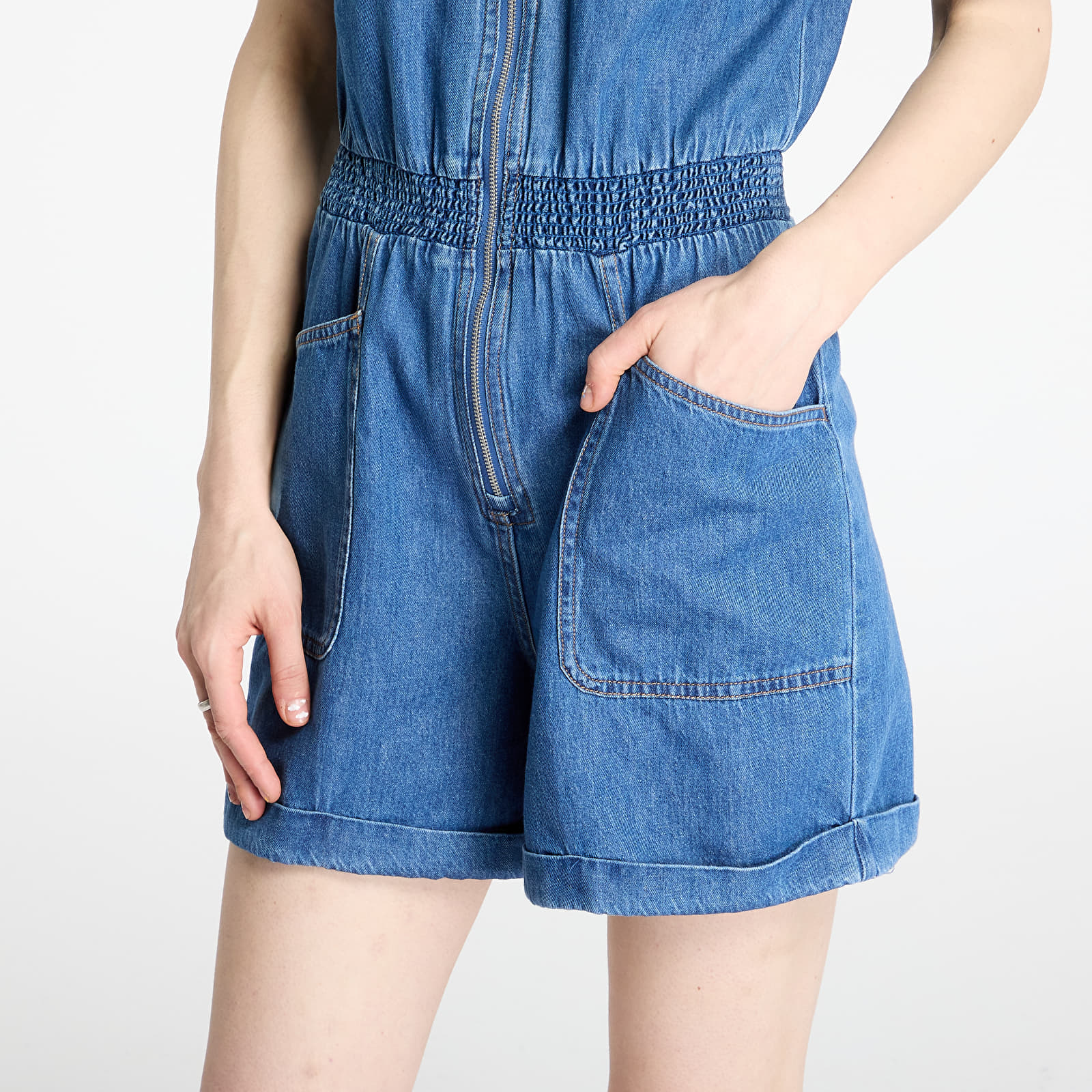 Kombinezoni Tommy Jeans Light Denim Playsuit Denim