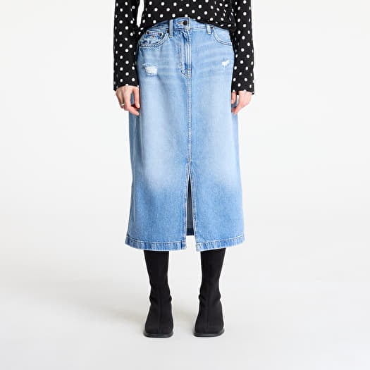 Rok Tommy Jeans Claire Midi Skirt Denim