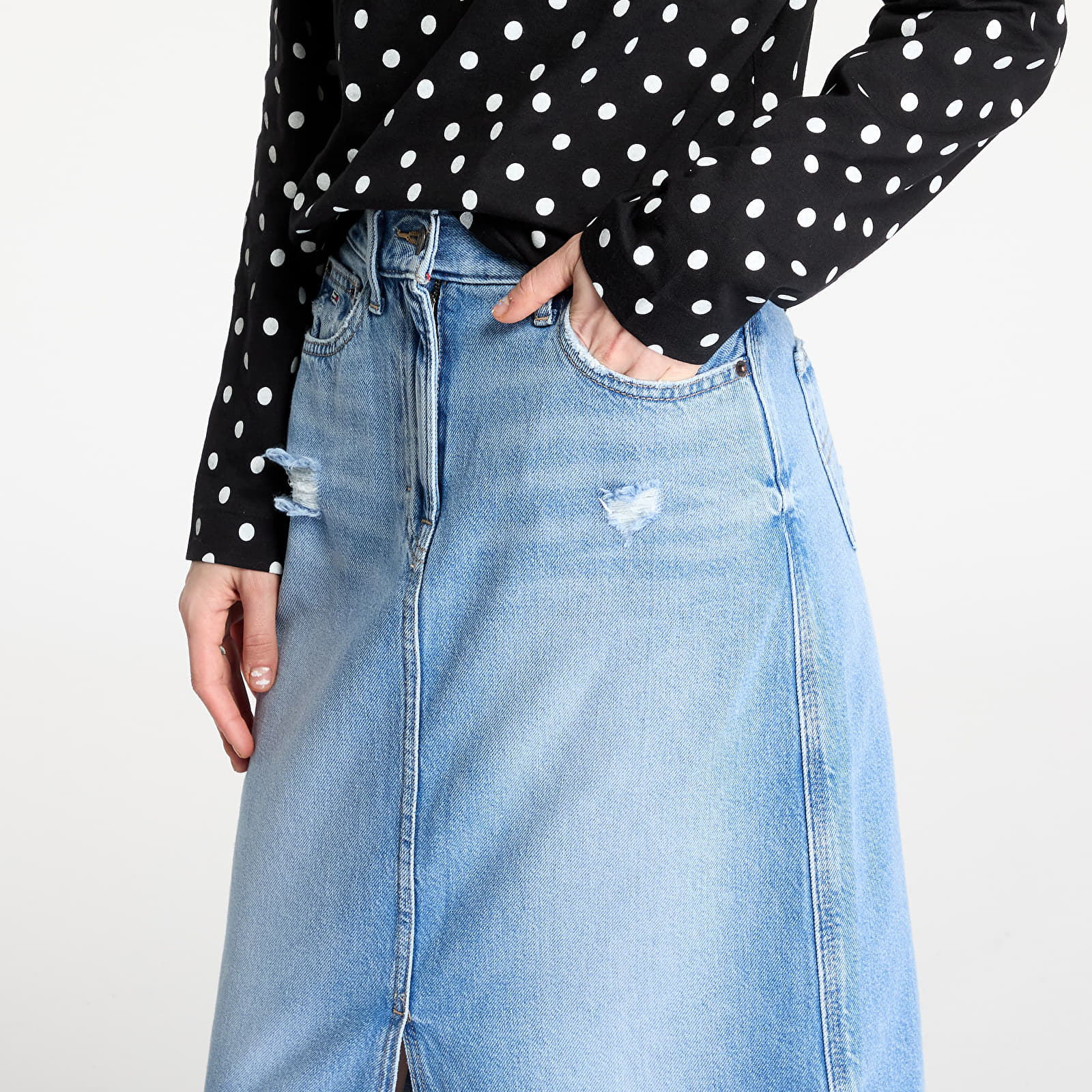 Faldas Tommy Jeans Claire Midi Skirt Denim